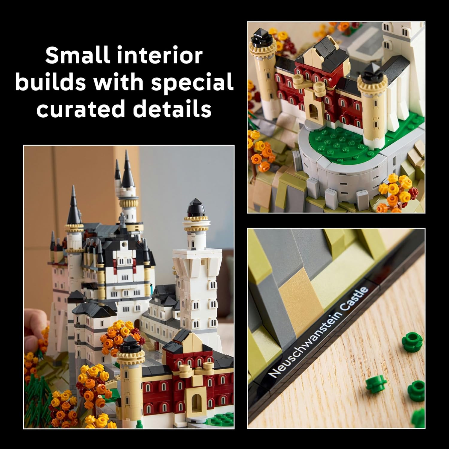 LEGO&reg; Architecture Neuschwanstein Castle (3455 Pcs) Collectible Model Kit, Building Set for Adults, Detailed Recreation of an Iconic European Landmark, Great Toy for Travel or History Lovers 21063 image number 6