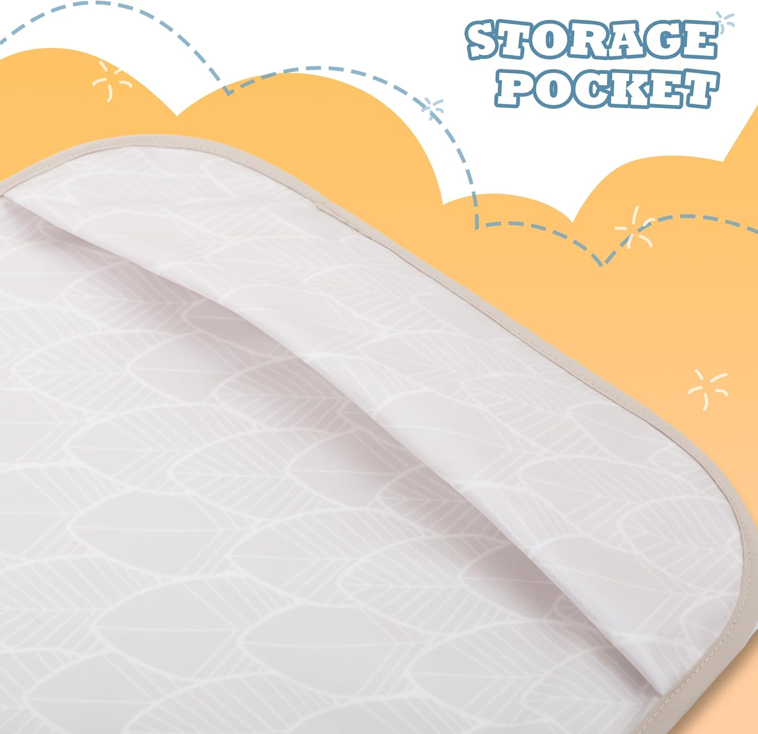 Little Dimsum Baby Bib with Pocket Waterproof Toddler Bibs Infant Feeding Bibs for Boys and Girls, Pack of 2 Colors - 2D-Surf image number 2