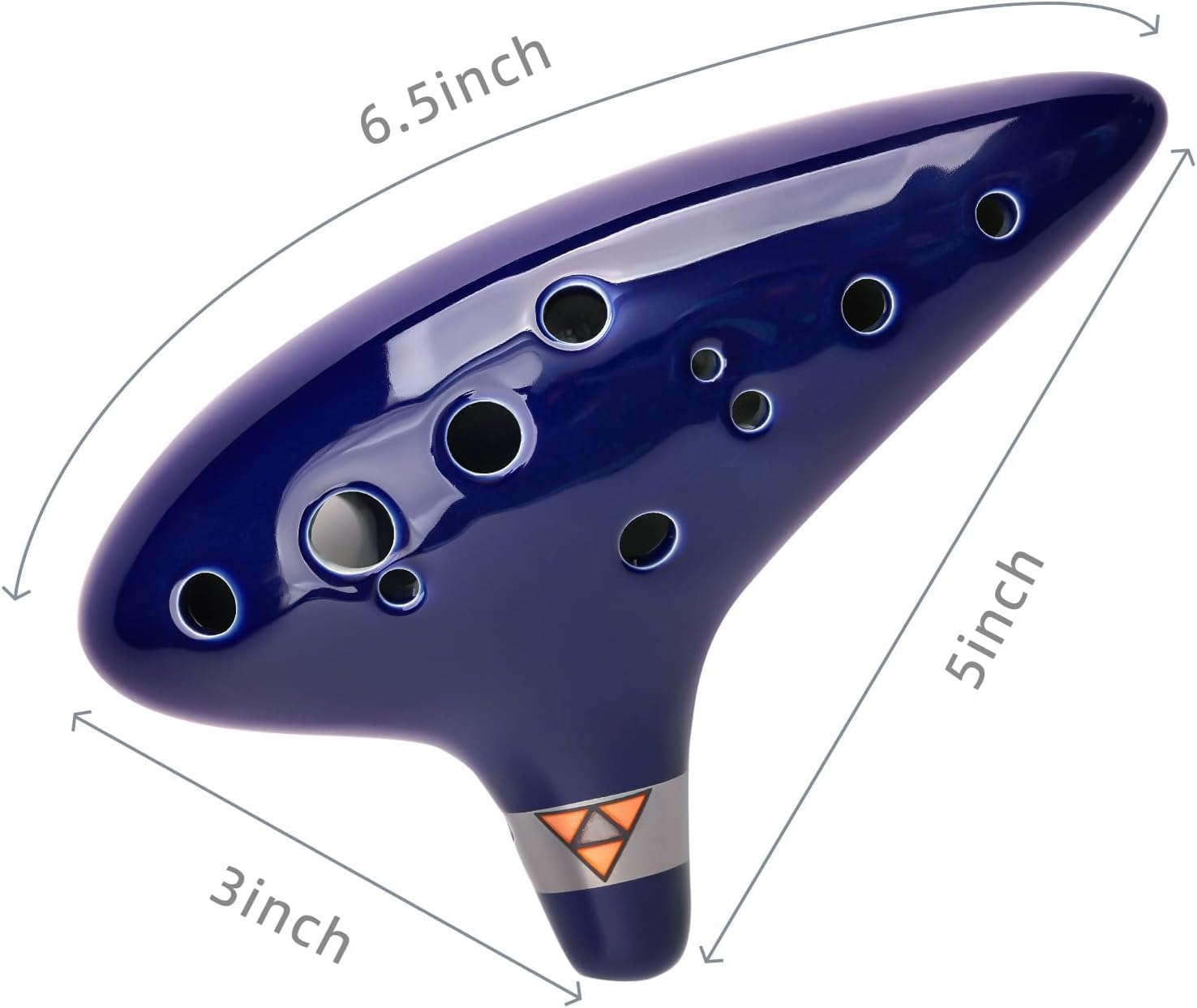 Legend of Zelda Ocarina 12 Hole Alto C with Song Book (Songs from the Legend of Zelda) Display Stand Protective Bag