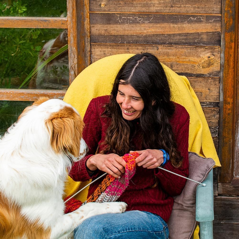 6Piece 5 Size Extra Tunisian Long Crochet Hooks 6.5Mm - 11.0 Mm, Aluminum Afghan 13.78 Inches Long Crochet Needles Metal Crochet Hook Set image number 4