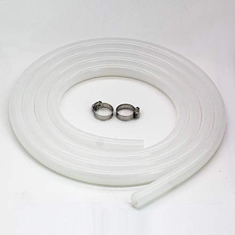 DIGITEN Home Brewing and Winemaking Silicone Tubing, 1/2 Inch ID X 3/4 Inch OD, 1/8 Inch Wall - 10 Ft, High Temp Food Grade Tube, Flexible Hose Pipe with Stainless Worm Gear Hose Clamps image number 1