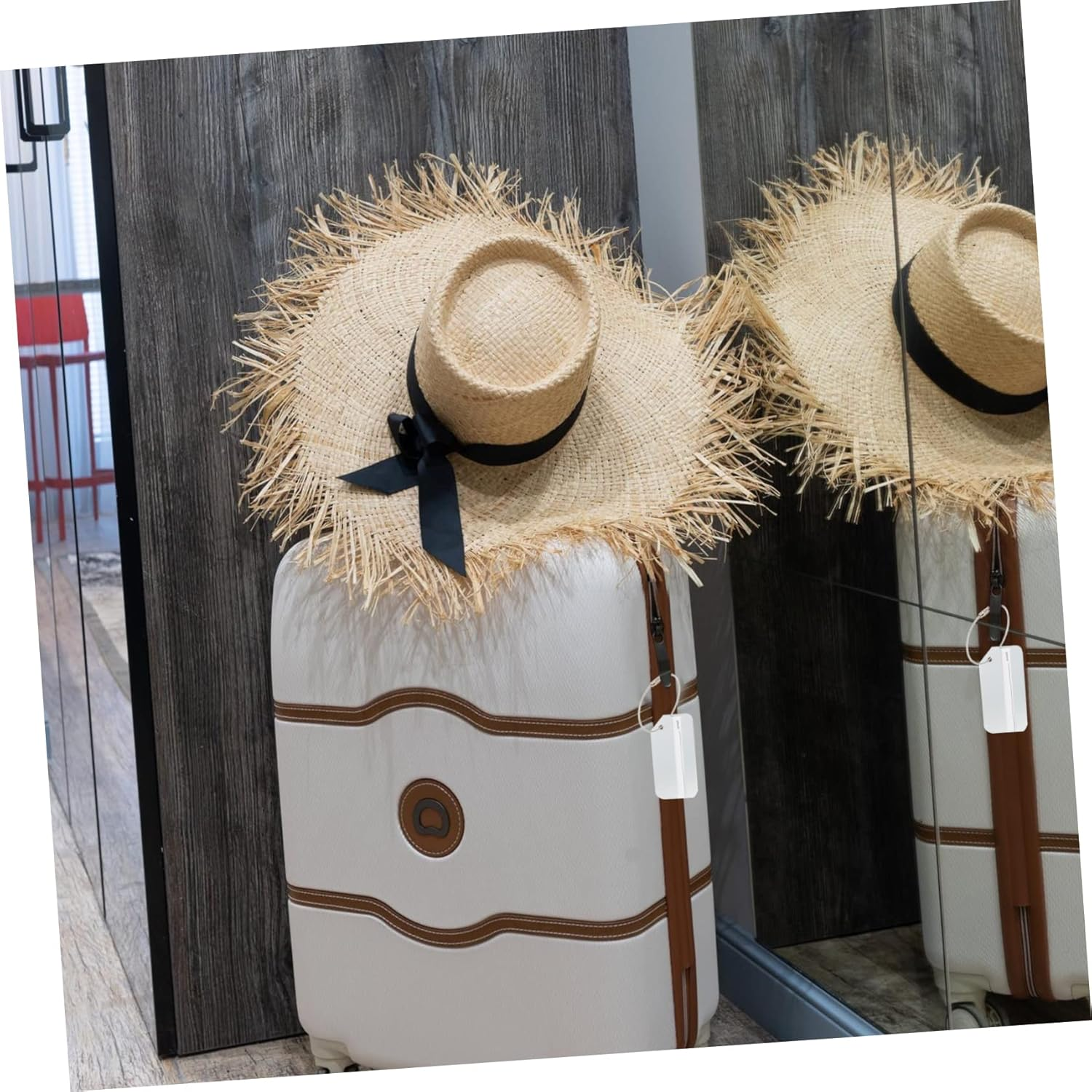 GAROZATION 6Pcs Travel Carry Bag Luggage Tags Suitcase Tag Lightweight Hanging Id image number 2