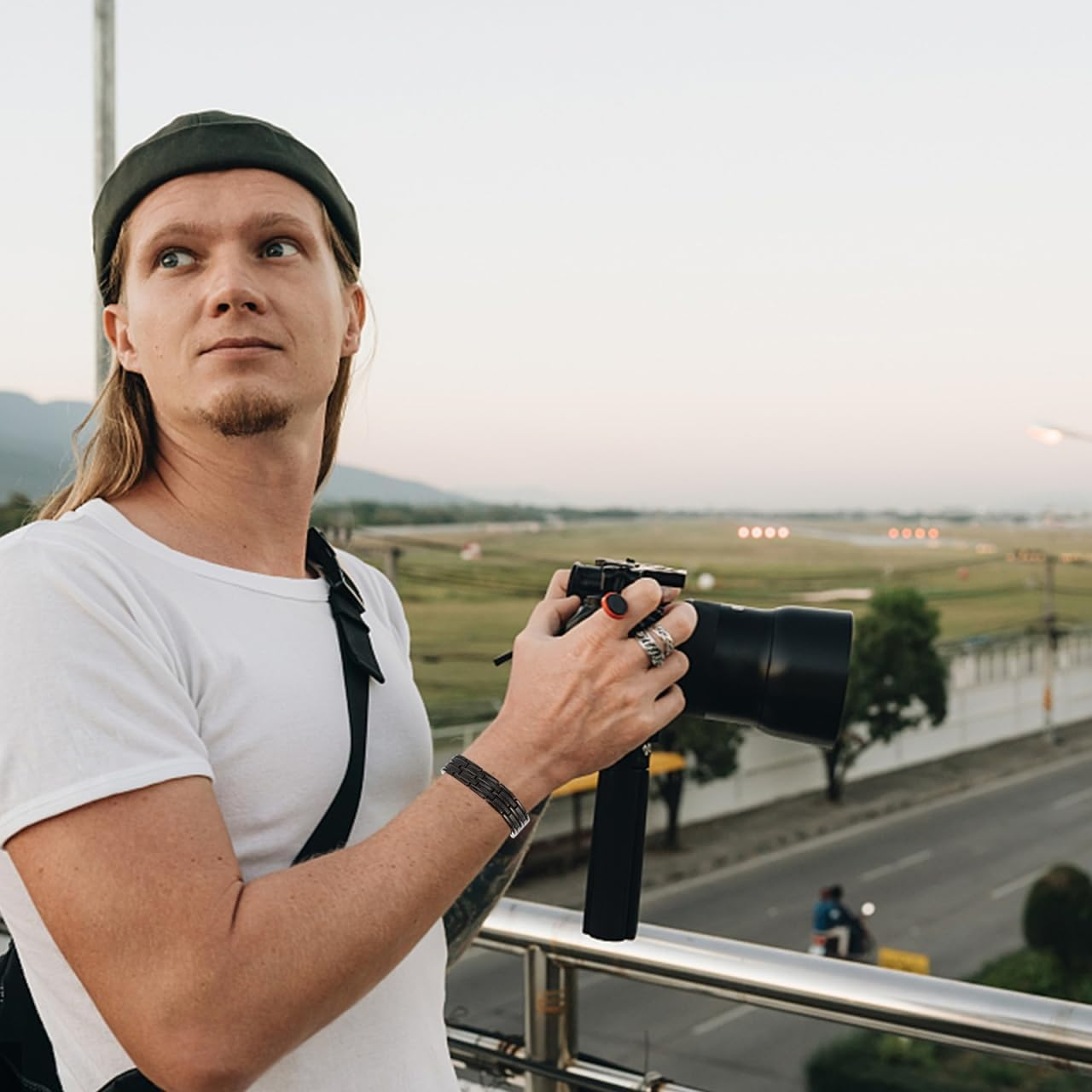 Gatuida Copper Therapy Bracelet for Men Dual-Row Wristband for Health Stylish and Chain Circulation and Muscle Relief image number 1