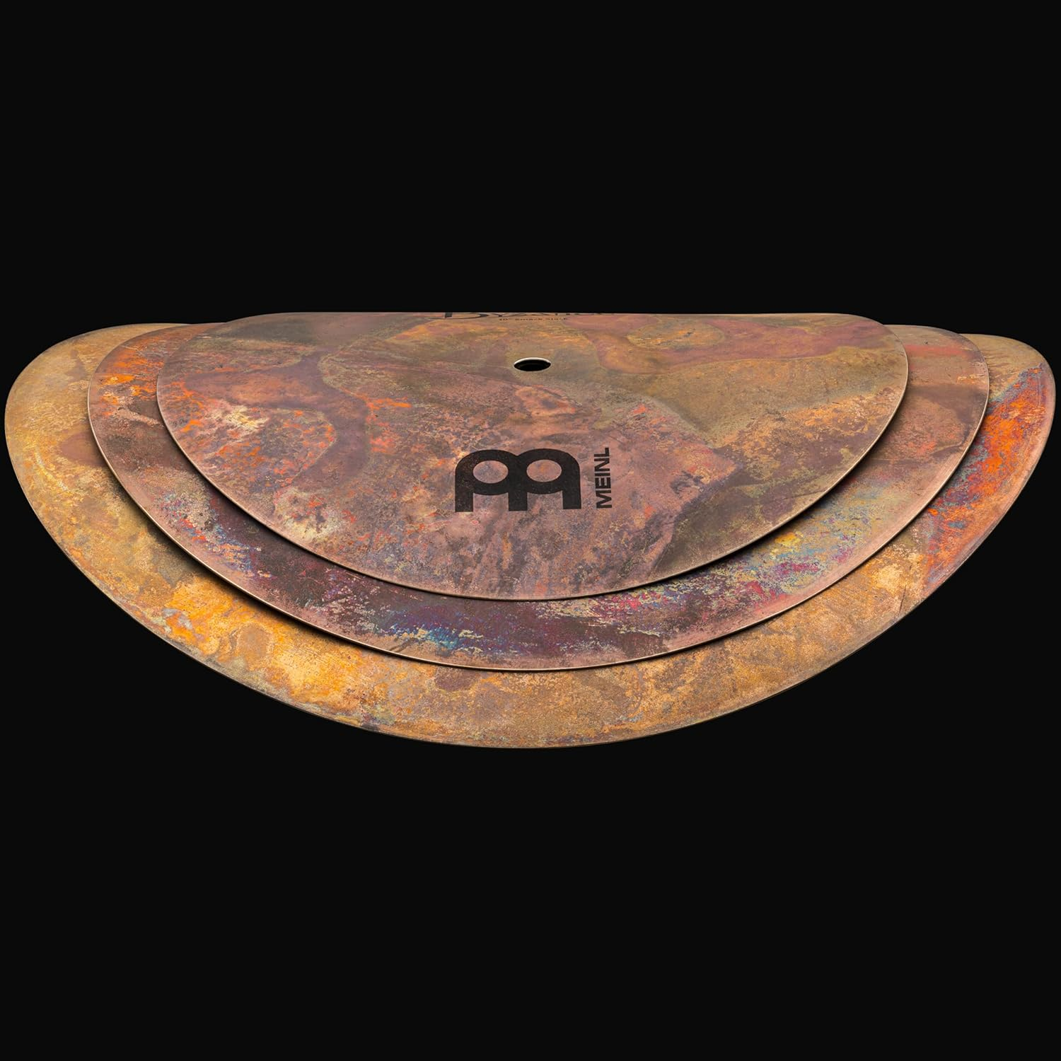 Meinl Cymbals Byzance Vintage 10/12/14 Inch Smack Stack Cymbal (Video) for Drum Set (35,56Cm) B20 Bronze, Raw Finish (B024VSM) image number 3