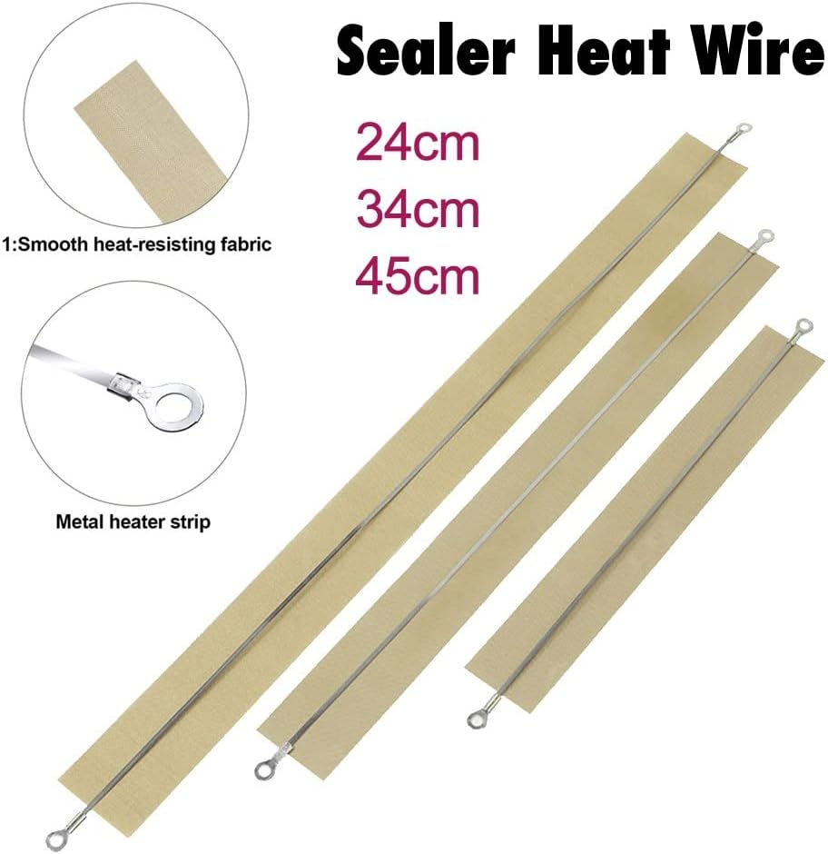 2X 400Mm Useful Impulse Sealer Heat Wire Element Strip Sealing Machine AU image number 6