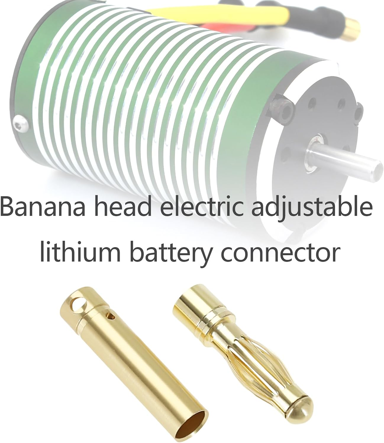 SING F LTD 40X 4Mm Banana Plug Female and Male Connector Gold-Plated Copper Material for RC Helicopter Motor, Golden image number 3