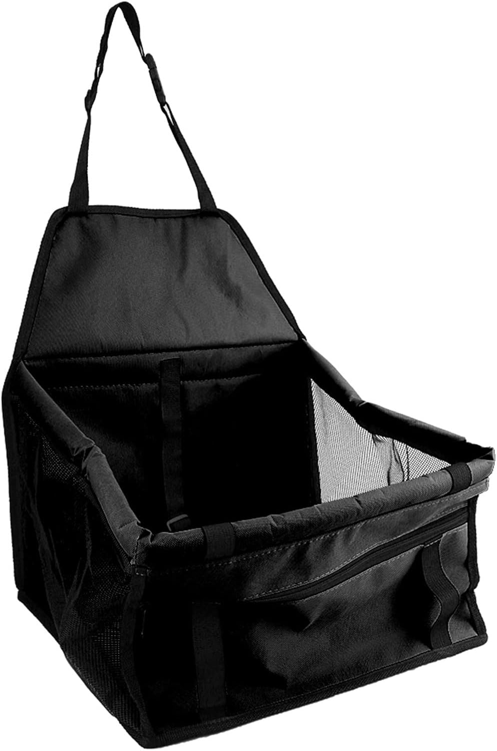 Dog Car Seat Cover Breathable Car Pet Dog Seat Cover Oxford Cloth Pet Basket Mesh Basket Black Dog Hammock image number 3