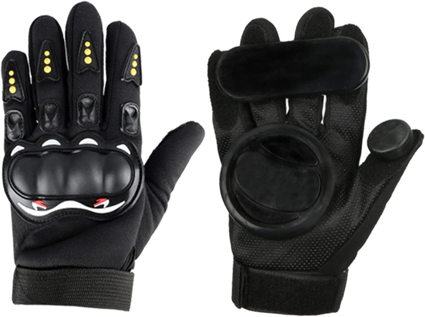2Pack Skateboard Gloves, Gloves with Sliders, Standard Longboard Downhill Slide Gloves Skate Gloves image number 4