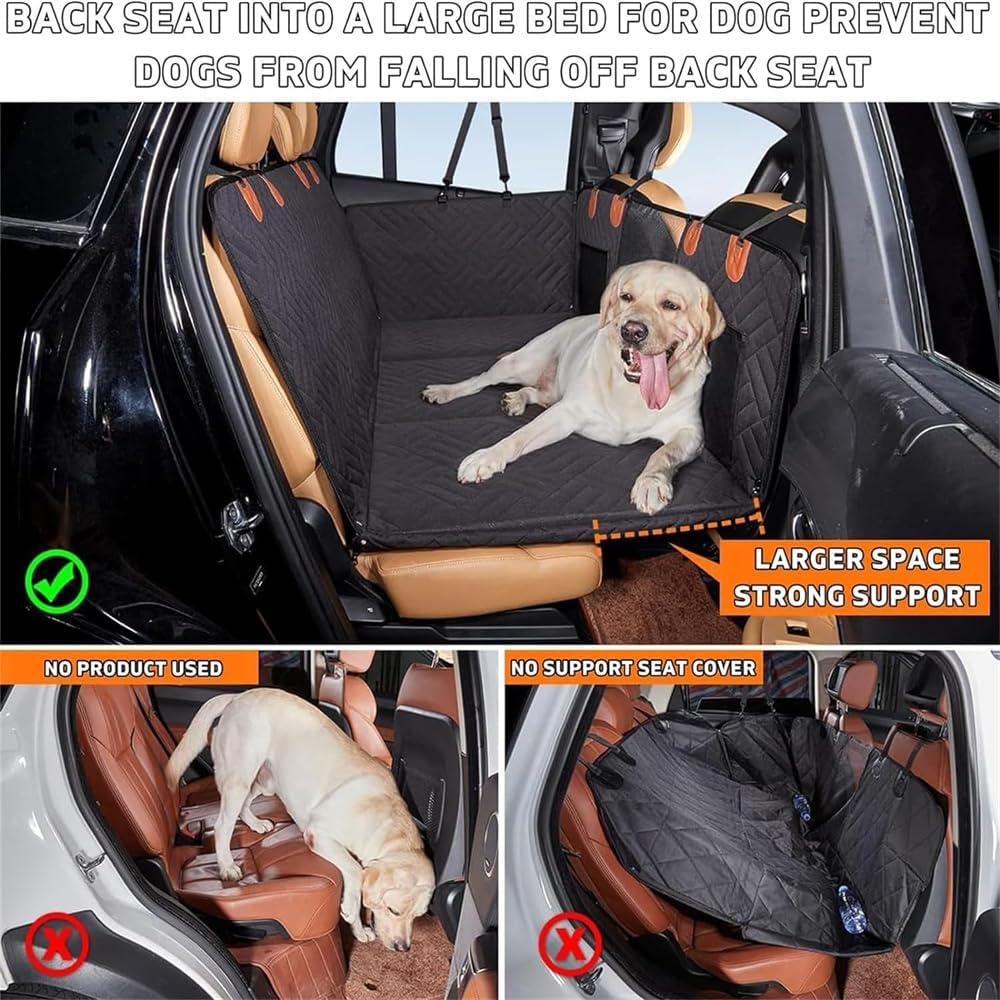 Pet Cruiser Hard Bottom Car Seat, Pet Cruiser Hard Bottom Car Seat Extender, Back Seat Pet Cover, Waterproof Dog Car Seat Cover Hard Bottom Detachable for Family Pet (#1) image number 6