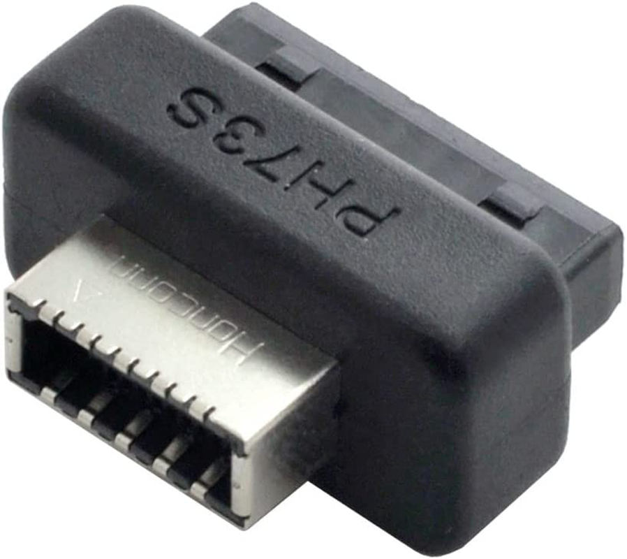 NFHK 5Gbps Type-E USB 3.1 Front Panel Socket & USB 2.0 to NVME NGFF M-Key Express Card VL805 Adapter for Motherboard