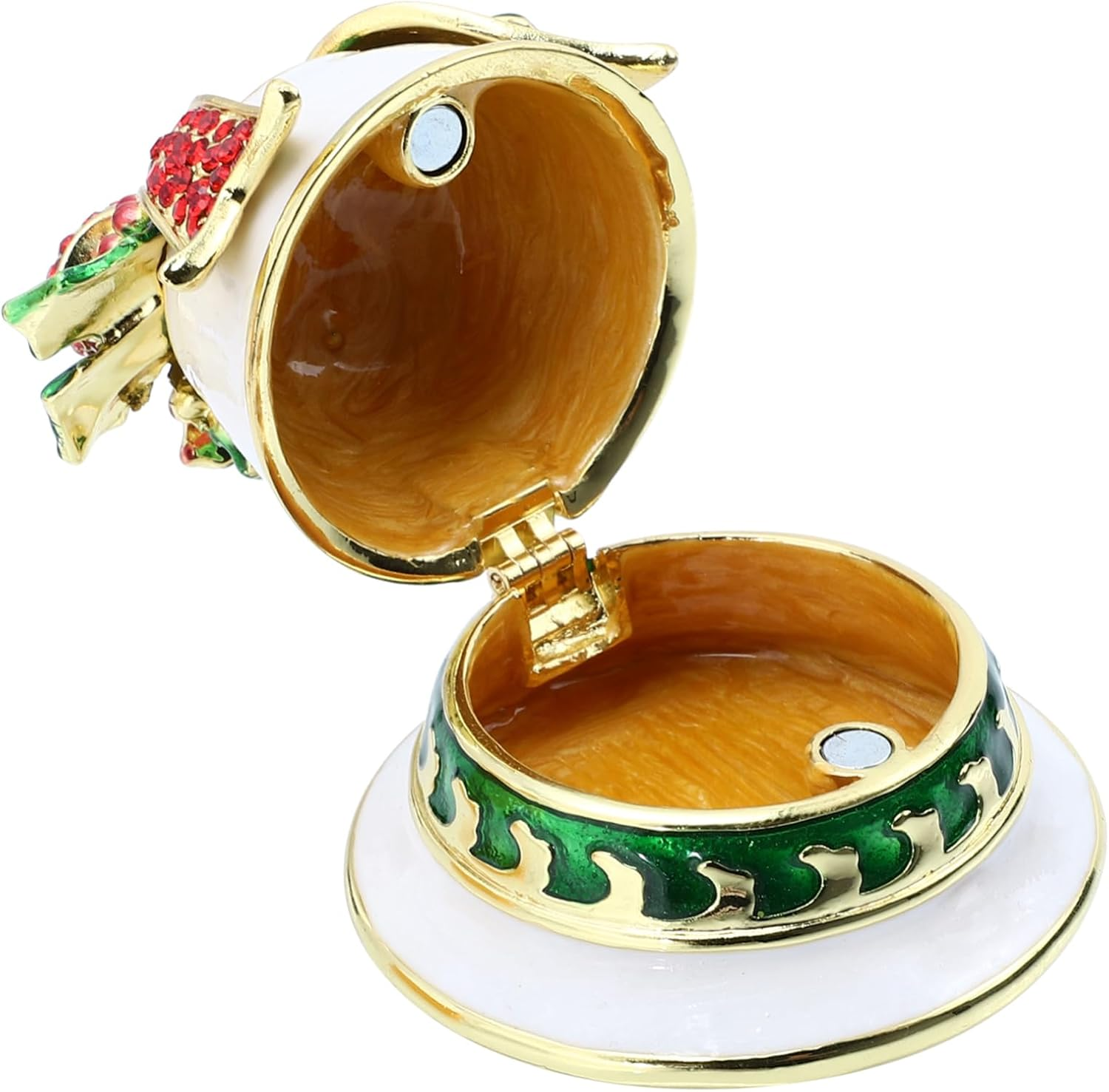 Christmas Bell Jewelry Box Alloy Craft Storage Box Xmas Adornment for Christmas Decorations image number 6