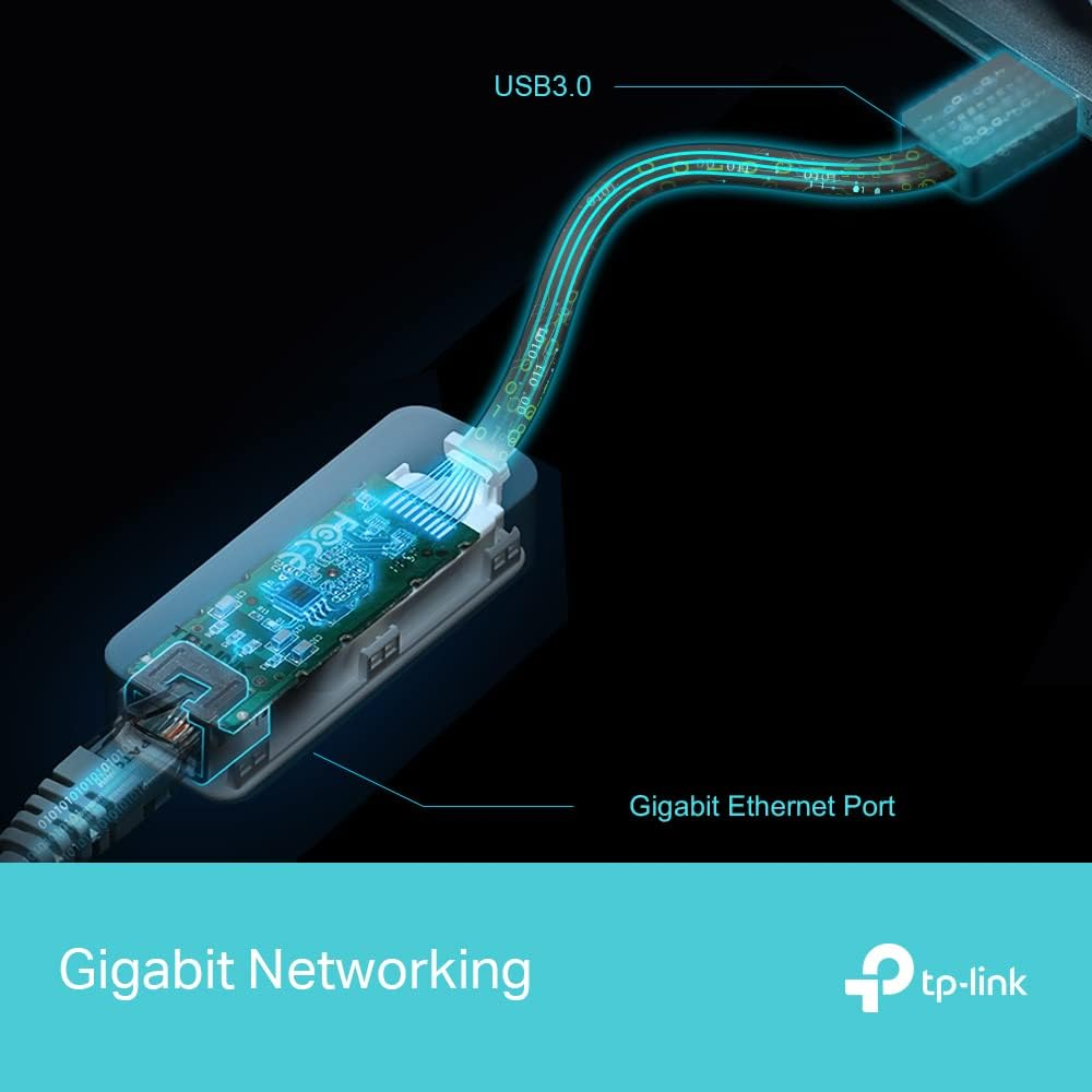 Tp-Link USB 3.0 to Gigabit Ethernet Network Adapter, USB to RJ45 LAN Wired Adapter for Ultrabook, Chromebook, Laptop, Desktop, Plug and Play for Nintendo Switch, Windows 10/8.1, and Linux OS(UE306) (UK Version) image number 5