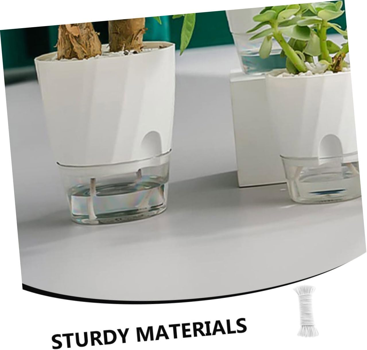 Gardening Cotton Rope Accessories for Self Pot Systems Automatic Device Supplies Indoor Potted Plant Wick Cord Absorbent Cotton Cord for Hydroponic Supply and Garden Plant Care image number 1