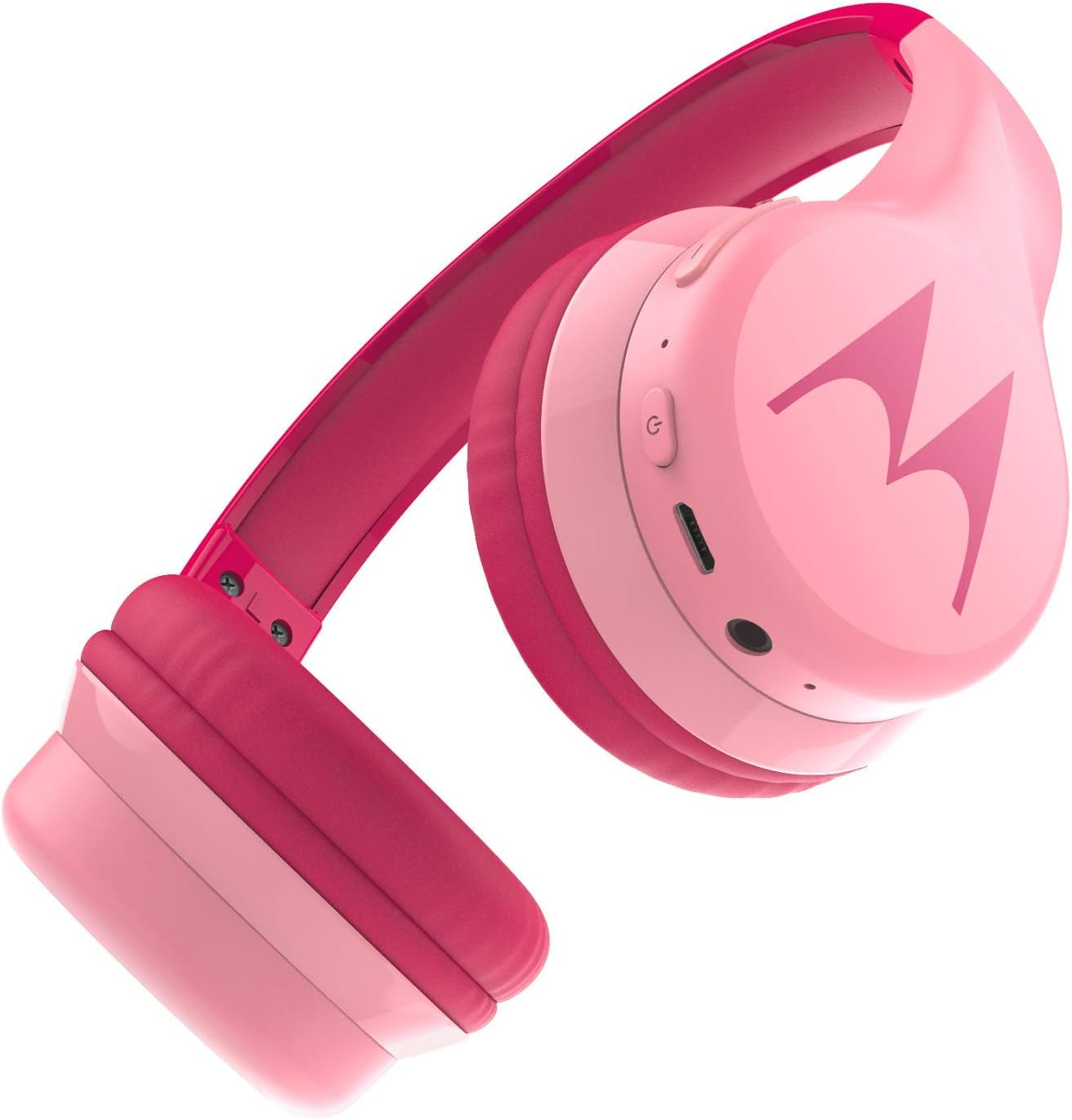 Motorola Squads 300 Wireless Kids Headphones with 15 Hours Play Time, Audio Splitter for Sharing and Anti-Allergic Cushion &ndash; Pink, SH056 image number 1