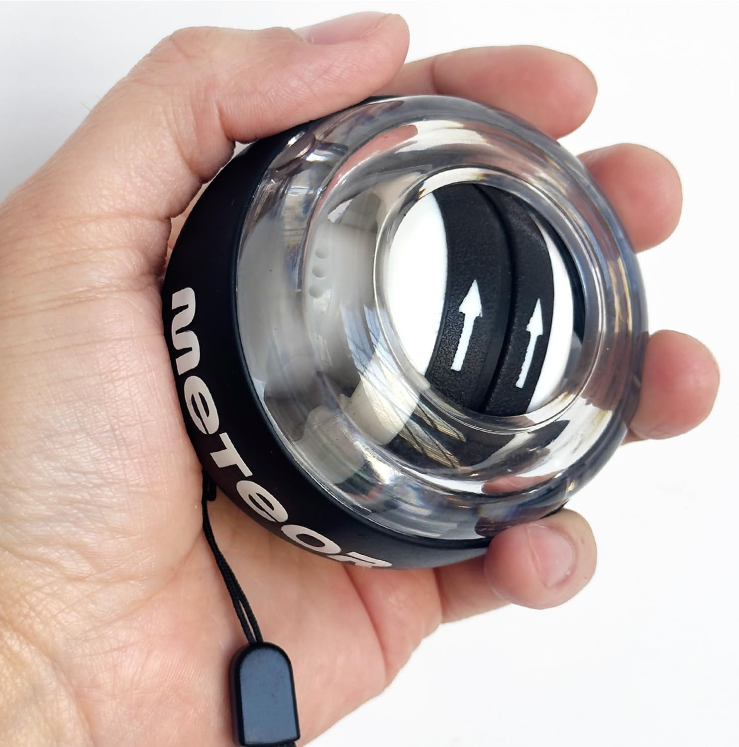 METEOR Wrist Trainer Ball &ndash; Auto-Start Gyroscopic Wrist Strengthener, Forearm Exerciser for Strengthening Arms, Fingers &ndash; Portable Gyro Ball with Colorful Lighting image number 4