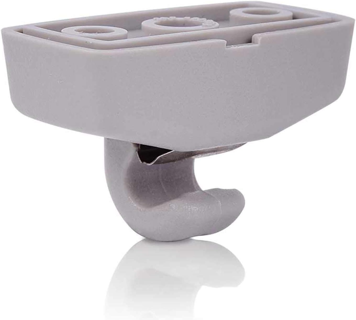 Runmade Gray Sun Visor Hook Clip Bracket Hanger Compatible with VW Golf GTI Jetta Mk4 Passat B5 B6 Touran Polo Seat image number 3