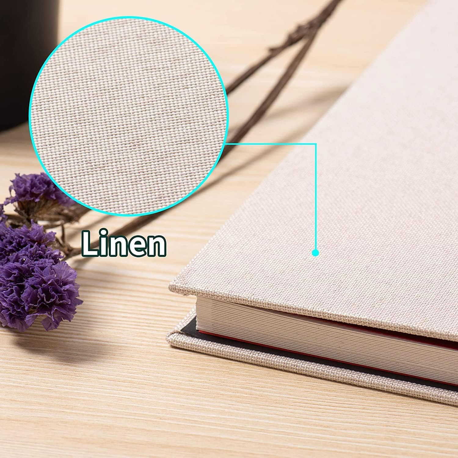 ROROUP Photo Albums, Extra Large Capacity Family Wedding Picture Albums Photo Book, Magnetic Self-Stick Photos Hand Made DIY Albums, Memory Book Holds 3X5, 4X6, 5X7, 6X8, 8X10 Inch Photos (Cream) image number 6