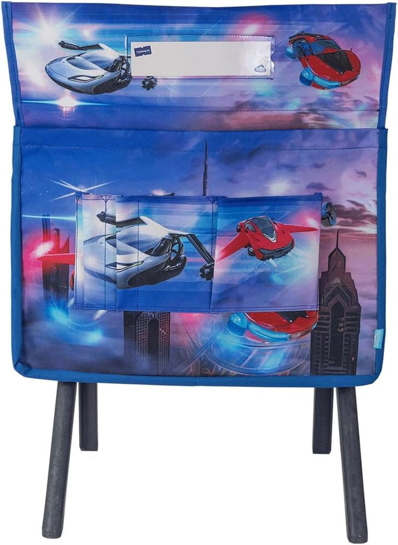 Chair Organiser - Flying Cars, Kids School Chair Bag image number 2
