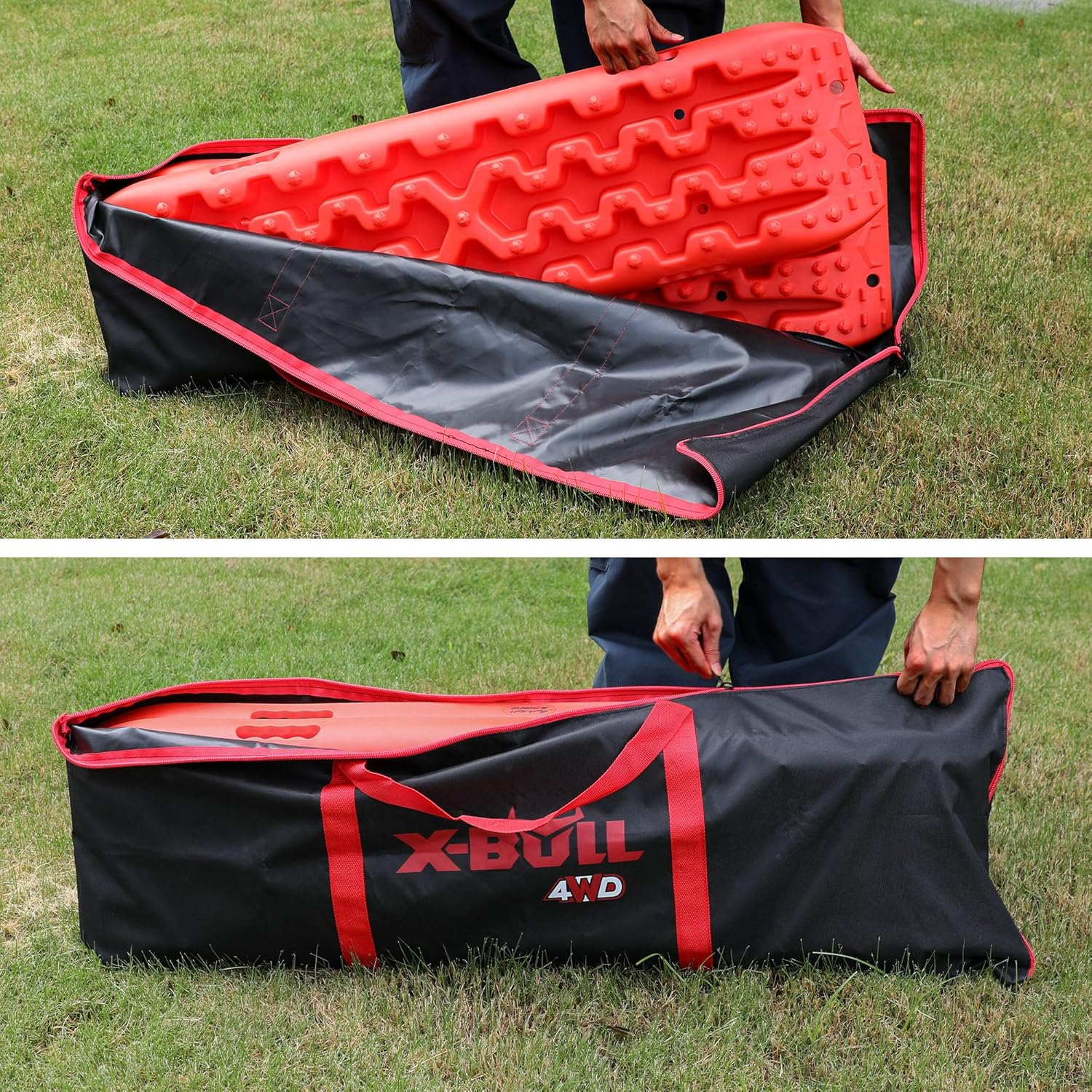 X-BULL Recovery Tracks with Bag and Mounting Pin Set 4X4 Recovery Boards Offroad 4Wd Tracks 22046LBS/10000KG Stand for Automotive Accessories Tires and Wheels in the Sand Mud Snow(Gen 3.0) image number 6