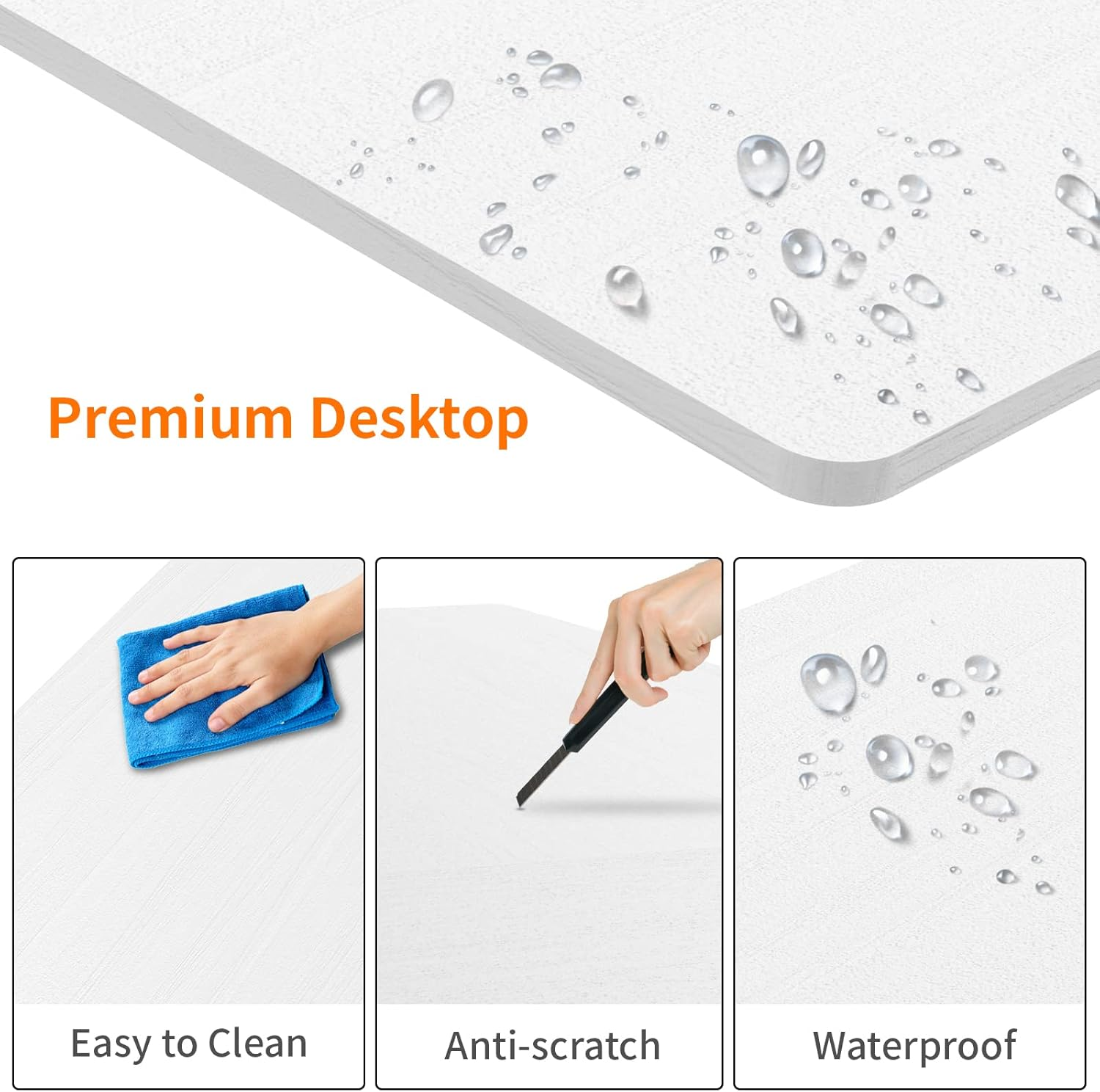 ADVWIN L Shaped Gaming Computer Desk 168Cm Wood Corner Desk with Tower Stand for Study Room Gaming Room Home Office Workstation White - Black, 130Cm image number 4