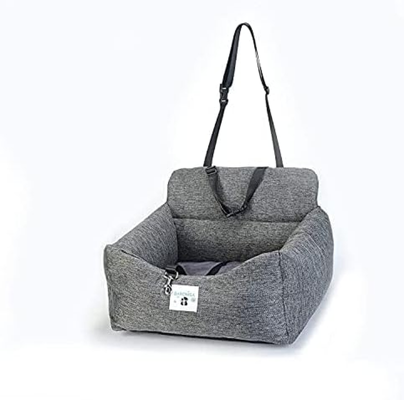 Forubar Pet Dog Car Booster Seat, Portable Pet Travel Safety Car Seat, Waterproof Dog Travel Bed Bag, Portable Folding Carrier with Seat Belt Removable/Adjustable (Medium) image number 4