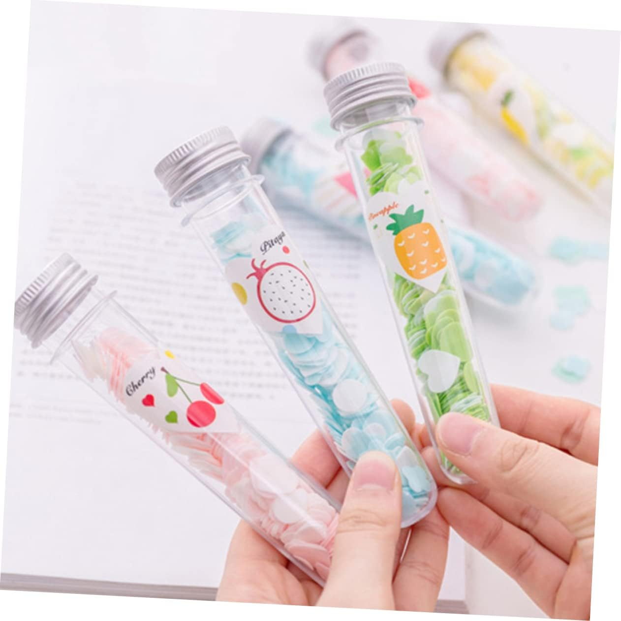 TOGEVAL 12Pcs Mini Portable Soap Sheets Hand Bath Toiletry Paper Soap for Outdoor Travel Paper Sheets image number 1