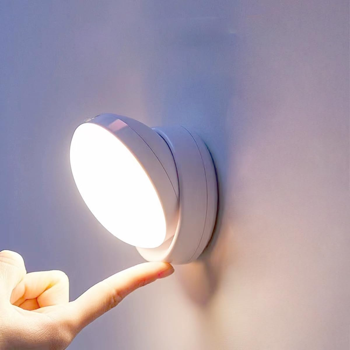 Motion Sensor Light Magnetic Wall Lamp Indoor Rechargeable 1200Mah Wall Mounted Lights Cordless Wall Sconce Nursery Lamp Bedroom Stairs Entrance Doorways Corridors Night Lights Warm
