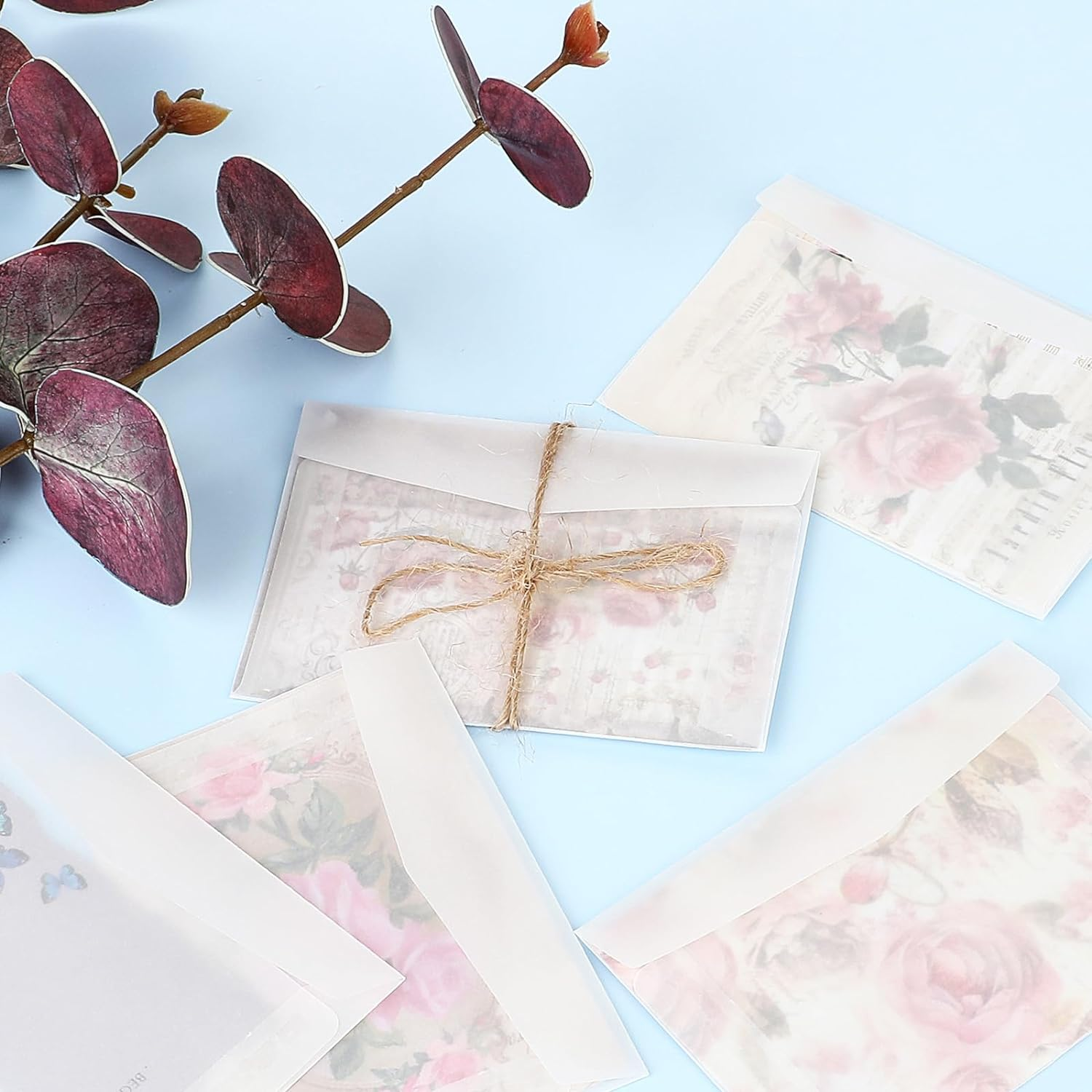 50 PCS Glassine Envelopes, 2.75X3.94Inches Glassine Bags Vellum Envelopes Sealing Paper Small Coin Collection Vegetable Seeds Lottery Storage Pack Stamp Cards Home Office Campus Wedding Gift image number 2