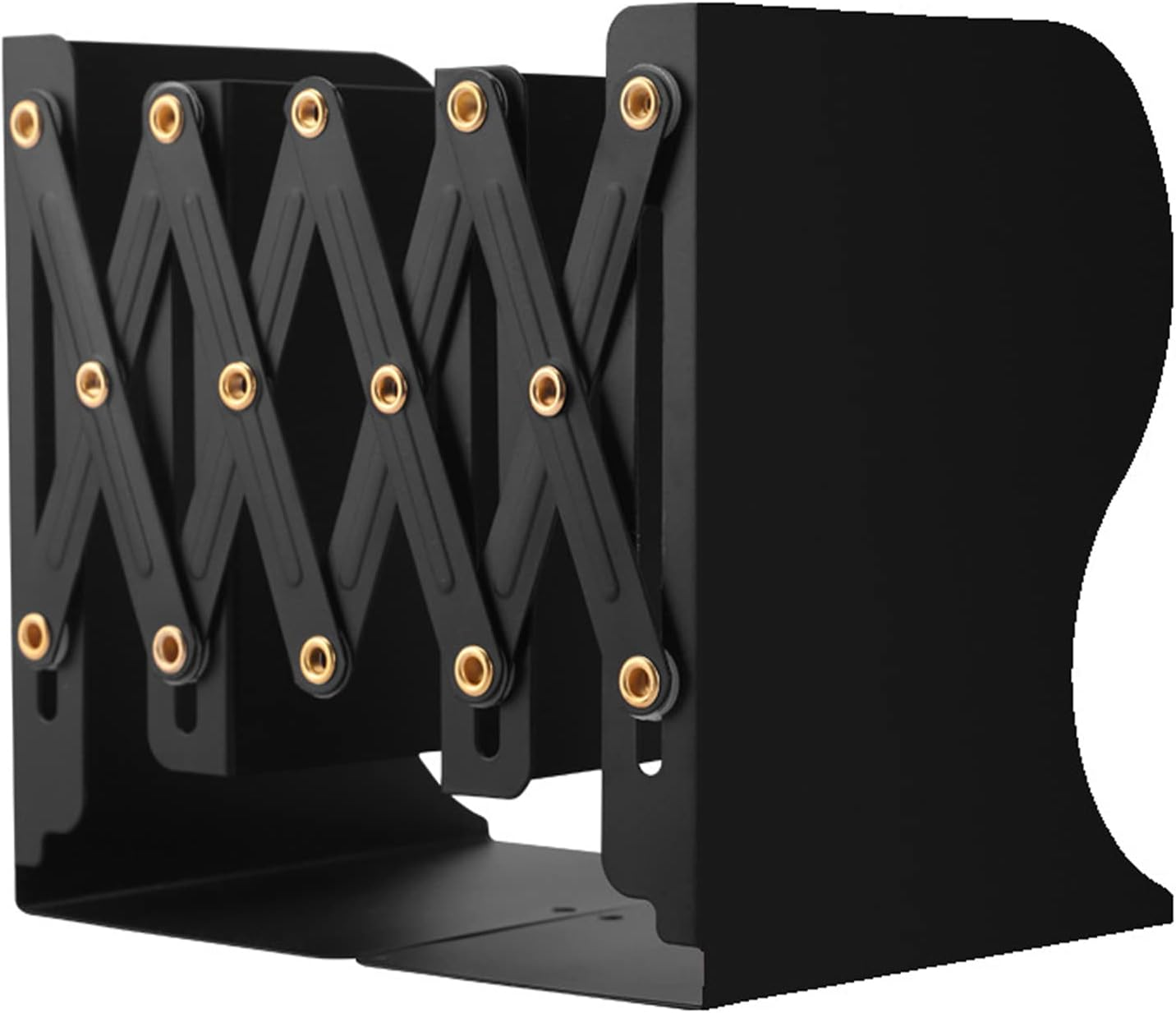 Adjustable Book Ends,Grey Large Metal Bookends for Heavy Books, Expandable Bookcase Bookend Stand Holder Book Storage Rack, Book Organizer for Desk, Suitable for Office, Home and School