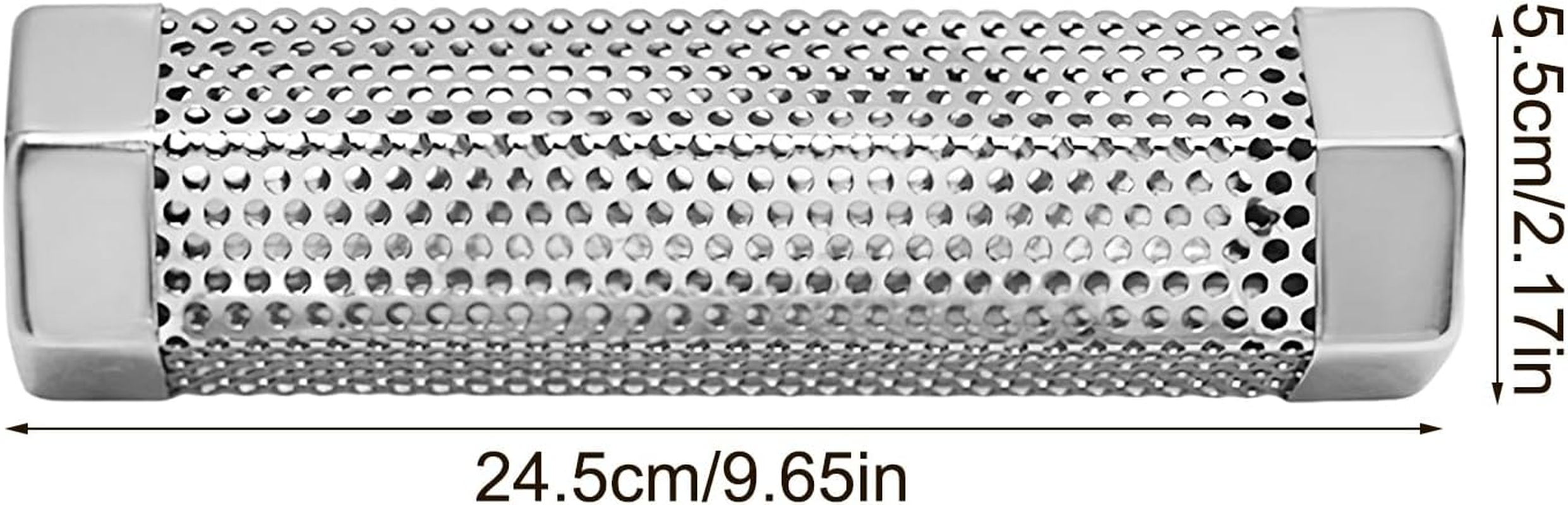 Pellet Tube,Grilling Smoked Pipe Stainless Steel - High-Efficiency Grill Acessories Flavor-Infused Pellet Tube for Backyard BBQ, Camp Cooking, Grilling Steak Chicken Turkey image number 5