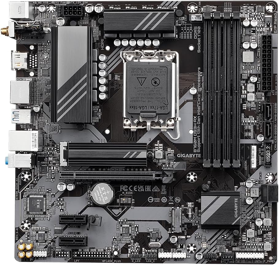 Gigabyte B760M DS3H AX Intel LGA 1700 Matx Motherboard image number 1