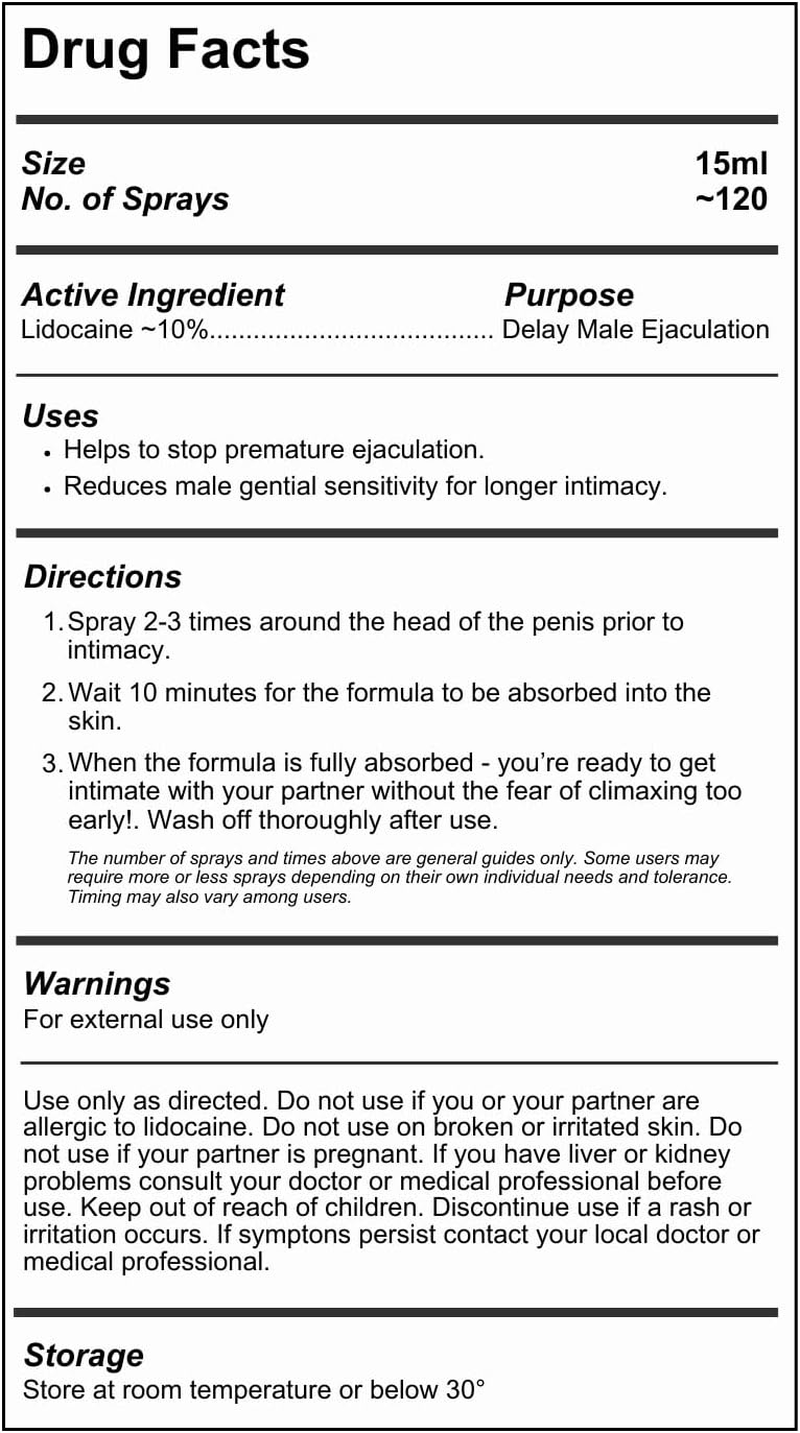 6000 Desensitizing Delay Spray for Men | Last Longer in Bed | 120 Sprays | for Premature Ejaculation PE | 12Ml | Helps Prolong and Control Climax image number 4