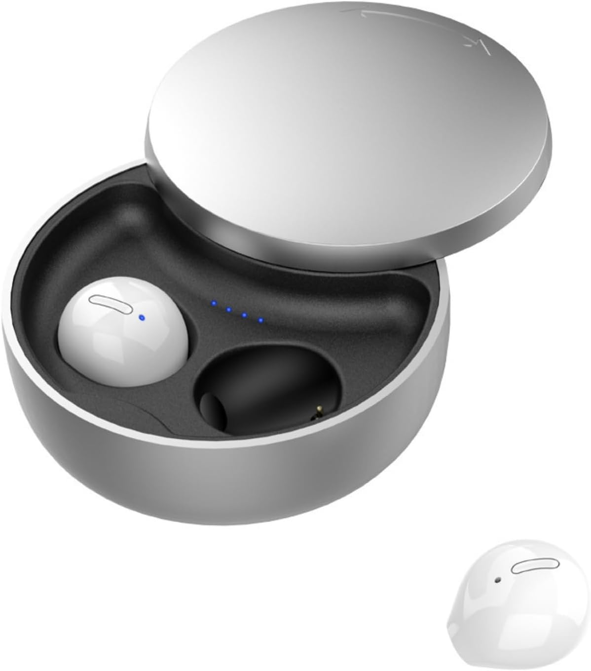 Mini Wireless Earbuds, Bluetooth Noise Cancelling Headphones, Super Long Endurance Sports Headset for Workout Gym TV Travel (Skin Color)