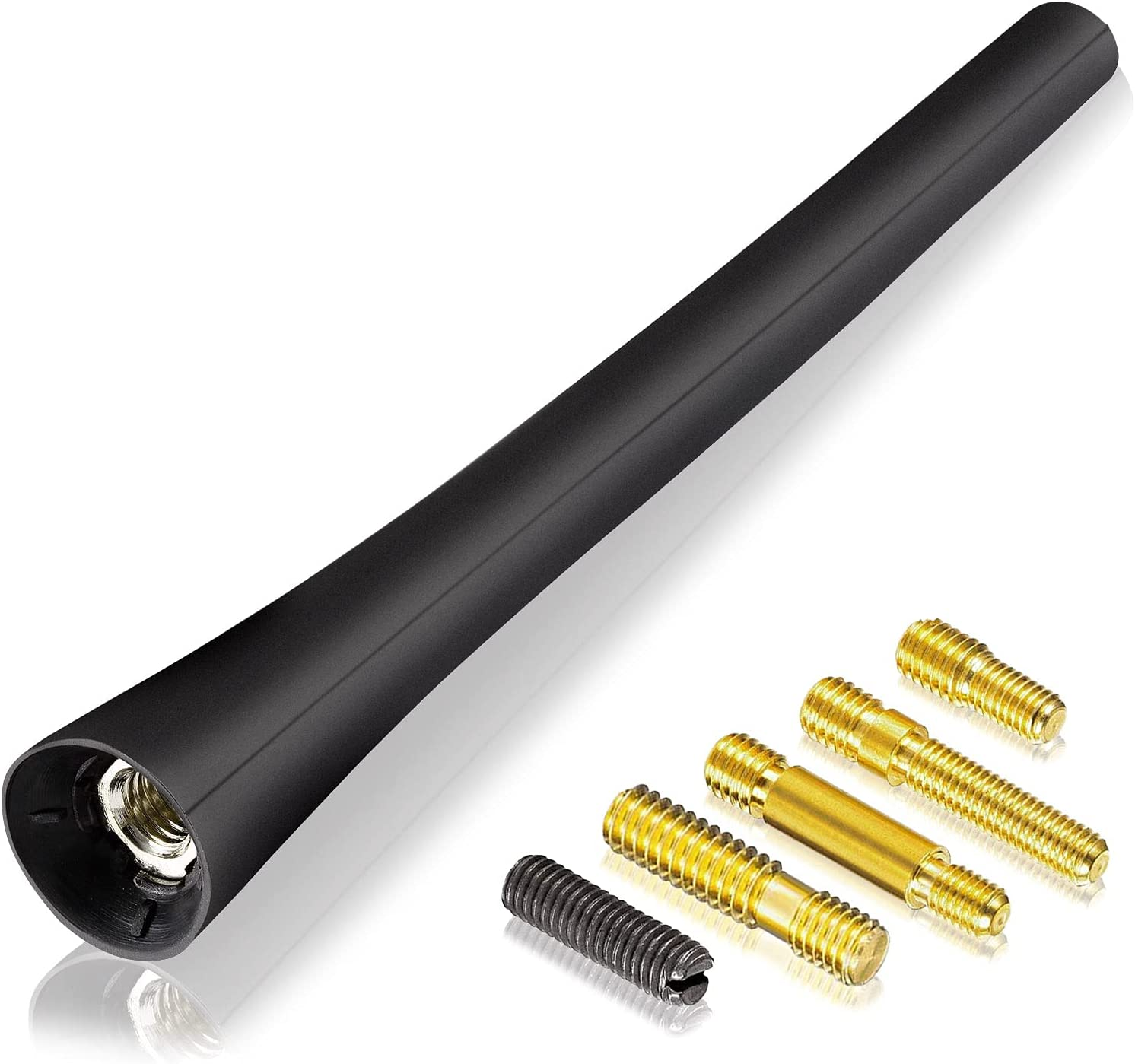 Bingfu Universal Vehicle Roof Mount Car Replacement Aerial Mast 16Cm/6.3 Inch Rubber Car Antenna image number 6