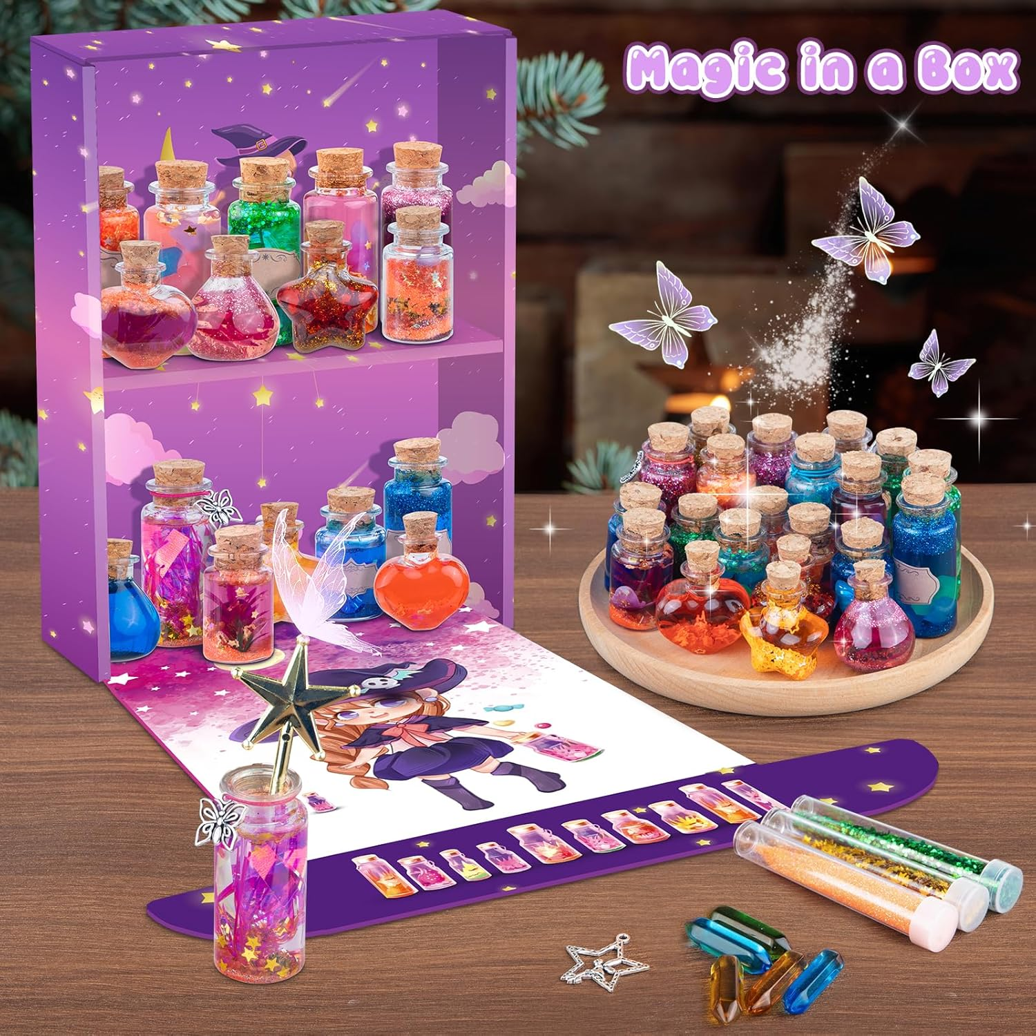 Fairy Magic Potions Kit for Kids, Fairymaker Arts and Crafts Kits for Kids, Creative DIY Fairy Toys & Magic Potions for 6 7 8 9 10 Years Old Girls, Ideal Christmas Birthday Fairy Gifts for Girls image number 3