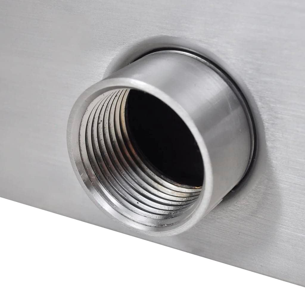 Stainless Steel Waterfall Pool Fountain with Connectors, Pool Waterfall Spillway, Rectangular Water Feature Spillway for Swimming Pool, Garden Outdoor Pond, 30 Cm image number 5