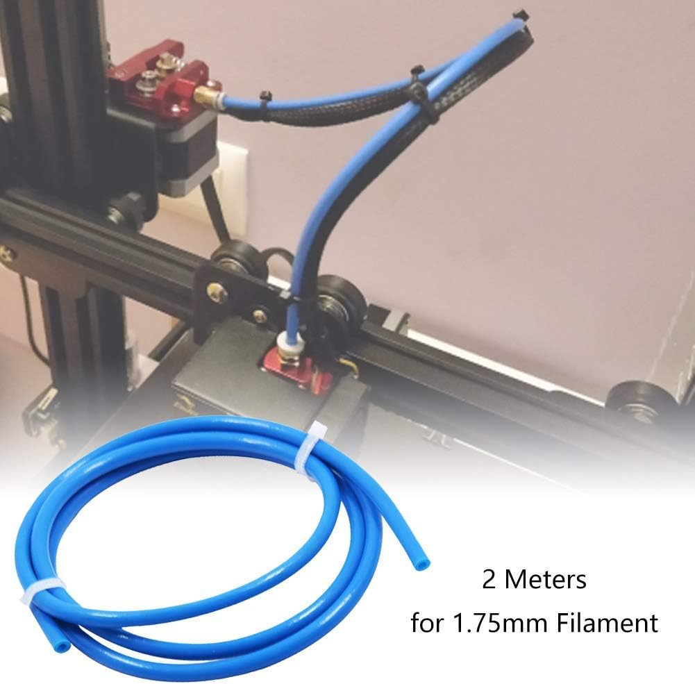 LEOWAY Upgrade 3D Printer Bowden PTFE Teflon Tube 2Meter for 1.75Mm Filament (ID 2Mm OD 4Mm) Tubing Tl-Feeder Hotend for Reprap Rostock Bowden Extruder-Blue image number 4