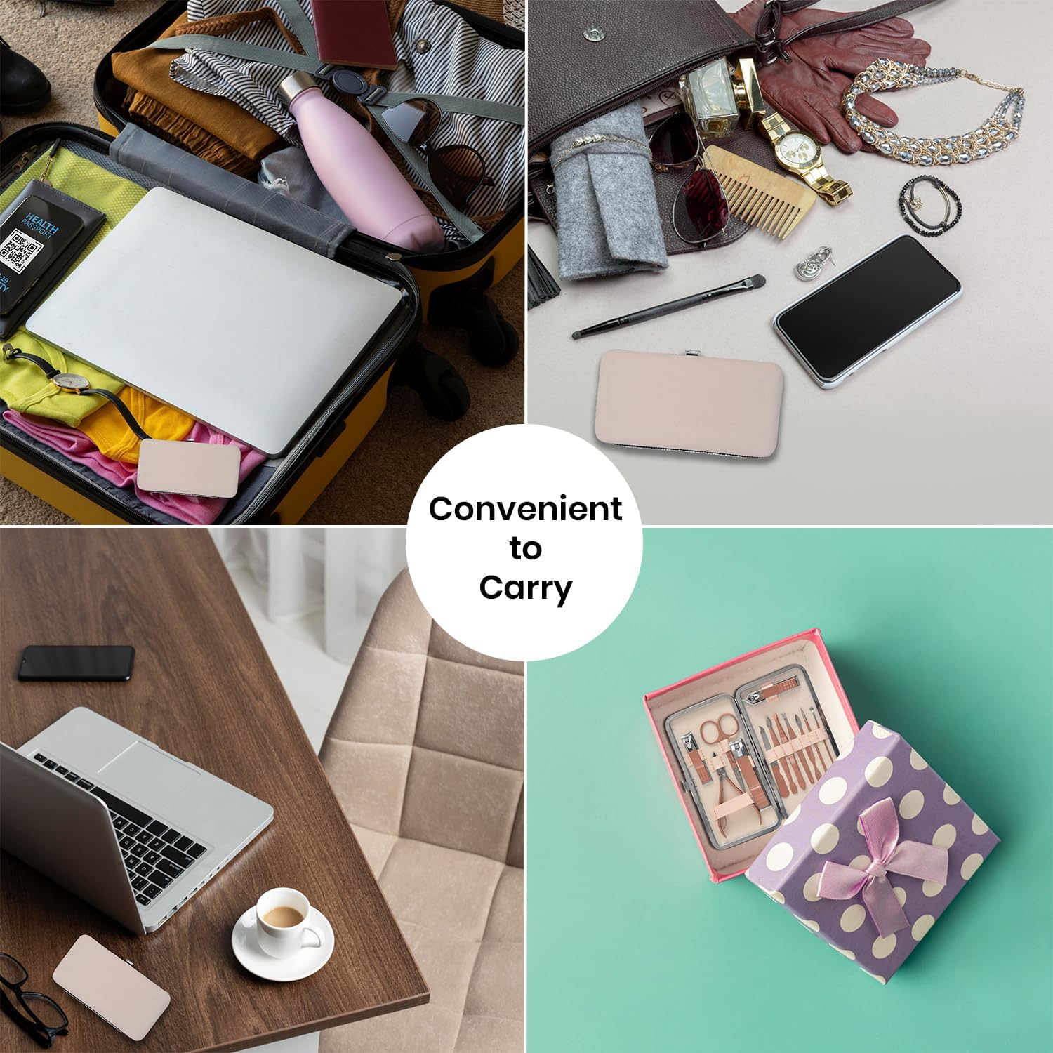 12 in 1 Professional Manicure Set, Stainless Steel Nail Clippers Set, Portable Grooming Kit for Women & Men, Pedicure Kit for Personal Care with Luxurious Travel Leather Case, 12 Pcs Clippers Tools (Rose Pink) - Jet Black image number 4