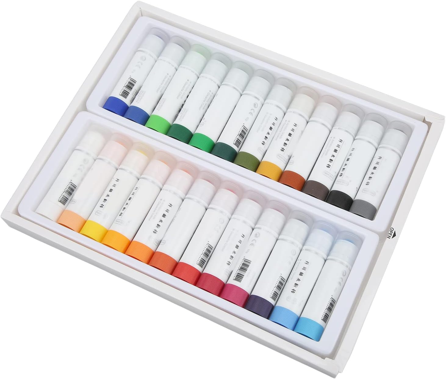 Paint Sticks Painting Gouache Stick 24 Colors Artwork Craft Sticks image number 4