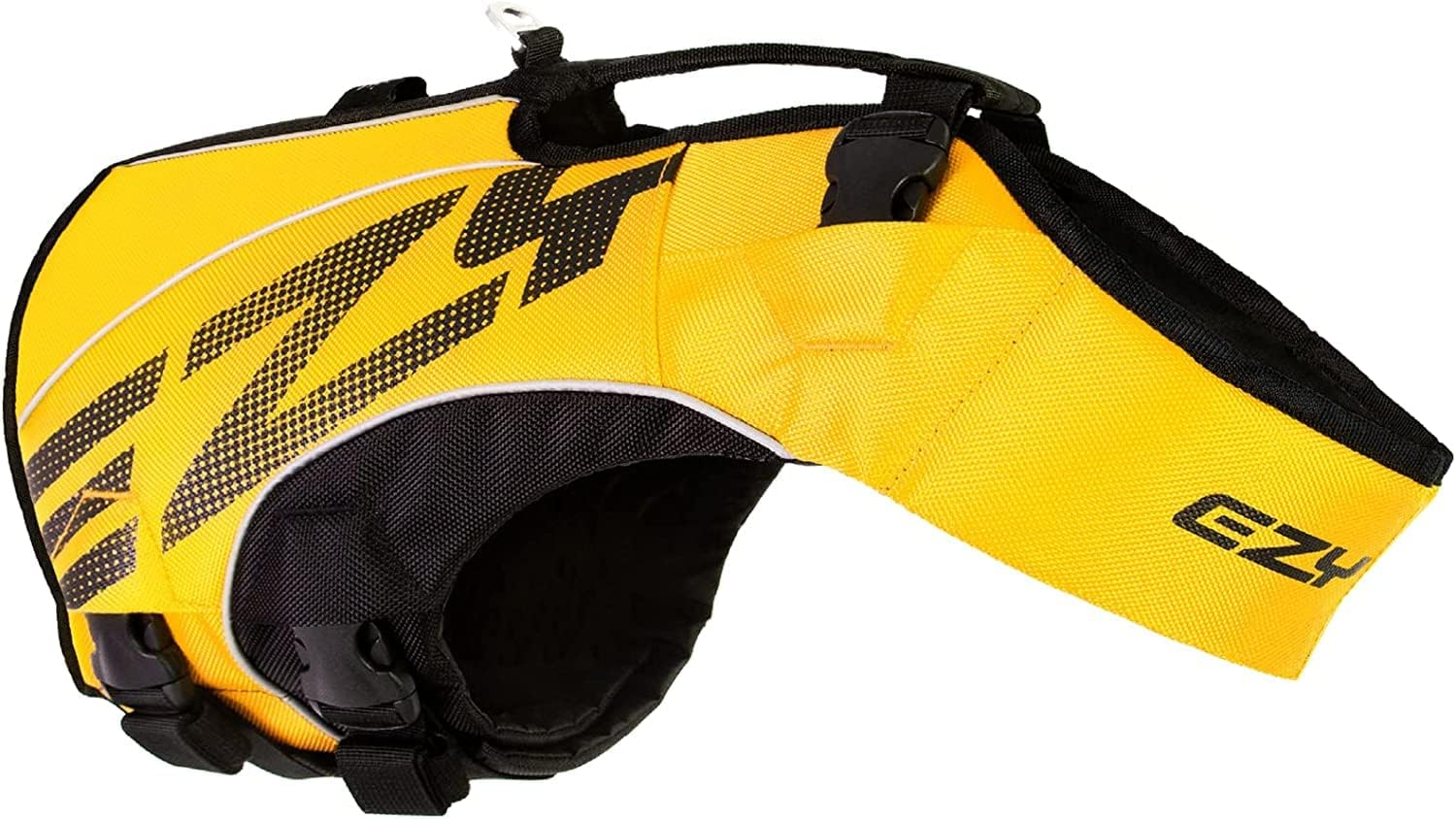 Ezydog DFD X2 Boost - Dog Life Jacket, Premium Float Vest for Dogs, Streamline, Ergonomic Swimming Aid, Reflective, Easy to Fit, Fits All Dog Breeds (S, Yellow)