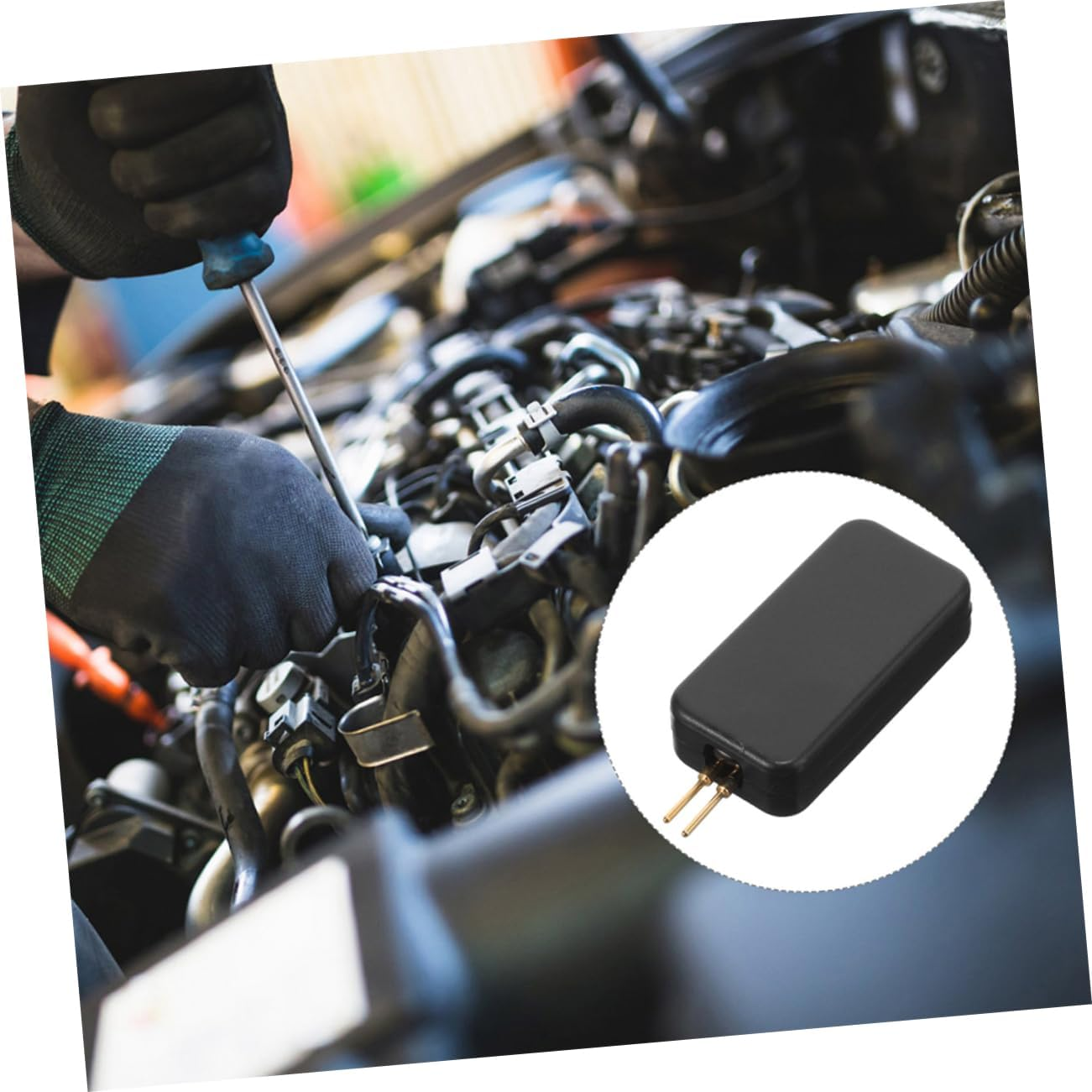 TOPPERFUN 5Pcs Universal Repair Tool Kit Airbag Simulator Diagnostic Device Automotive Fault Tester for Maintenance and SRS System Inspection image number 3