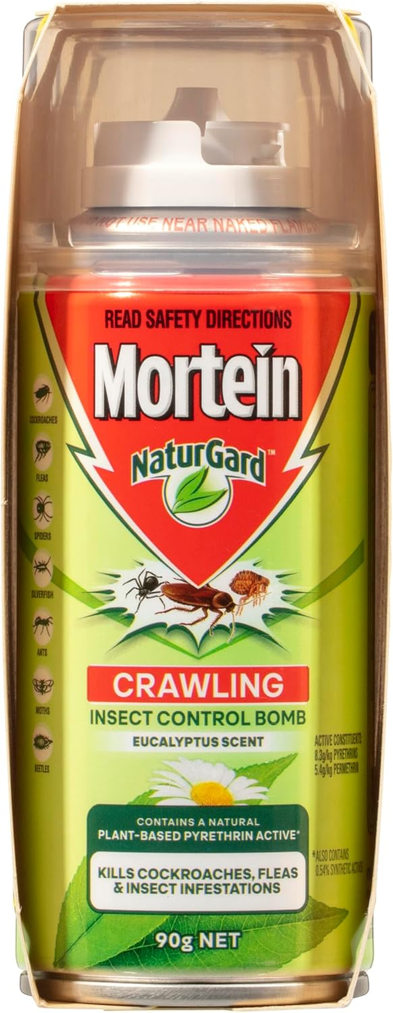 Mortein Naturgard Eucalyptus Scent Crawling Insect Control Bomb 90 G (Pack of 3) image number 6