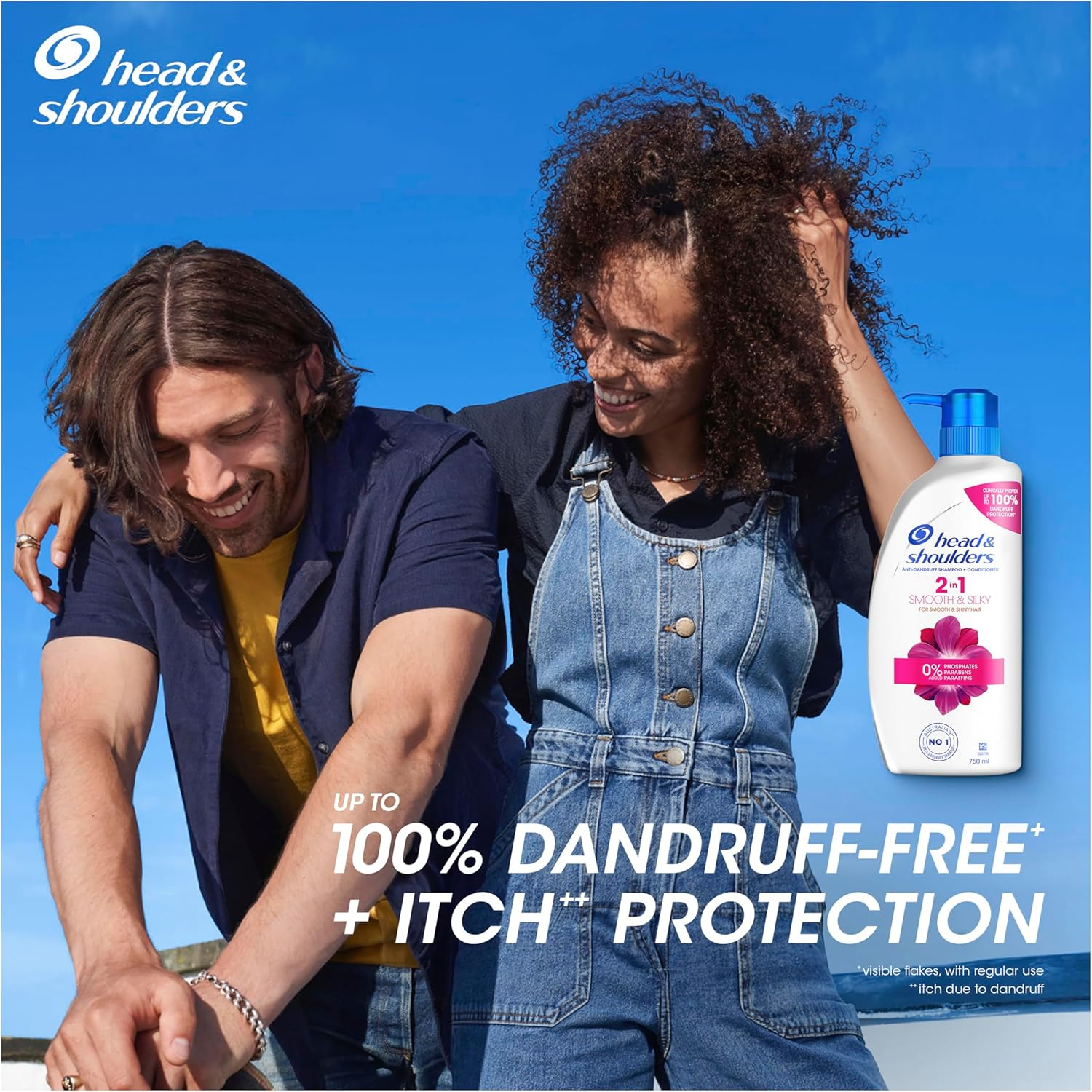 Head & Shoulders Smooth and Silky 2-In-1 Shampoo + Conditioner 750 Ml image number 2