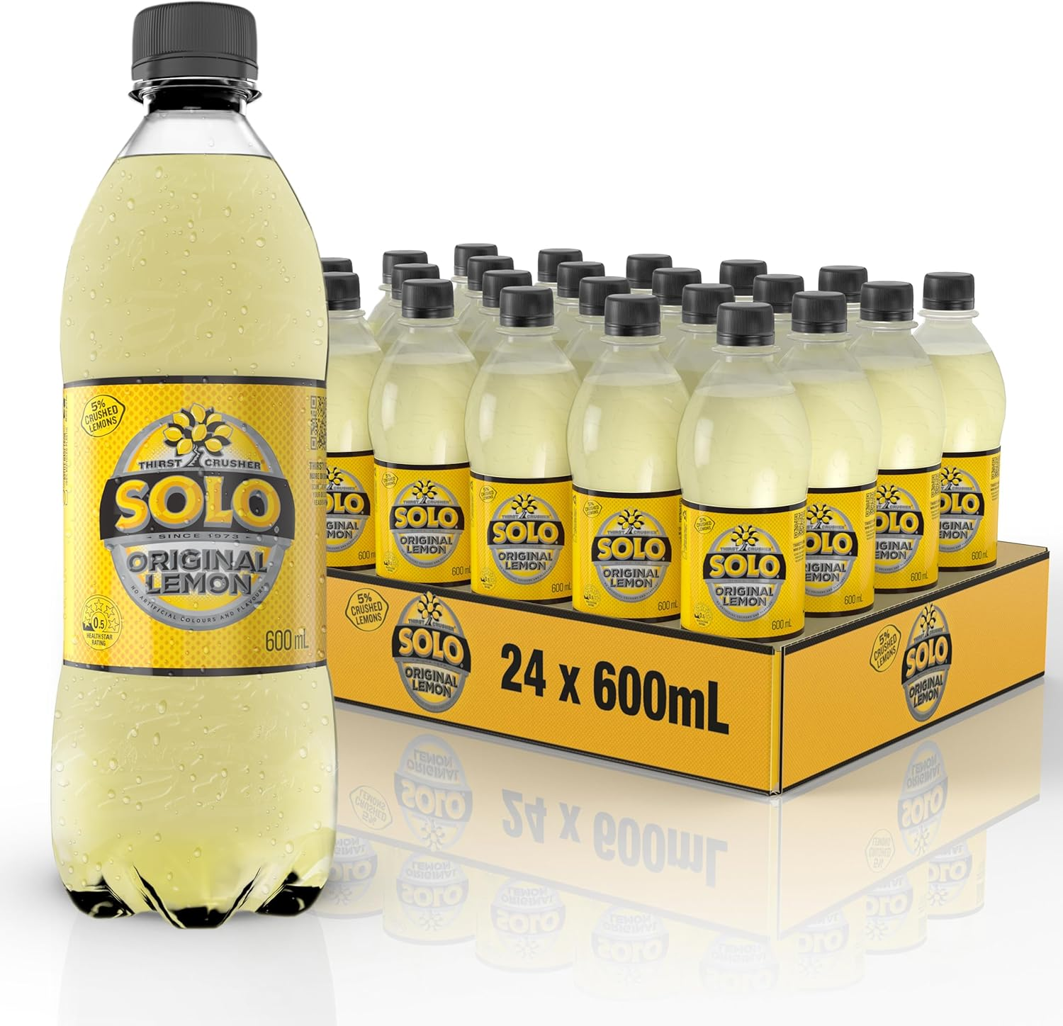 Solo Original Lemon Soft Drink 600 Ml (Pack of 24)