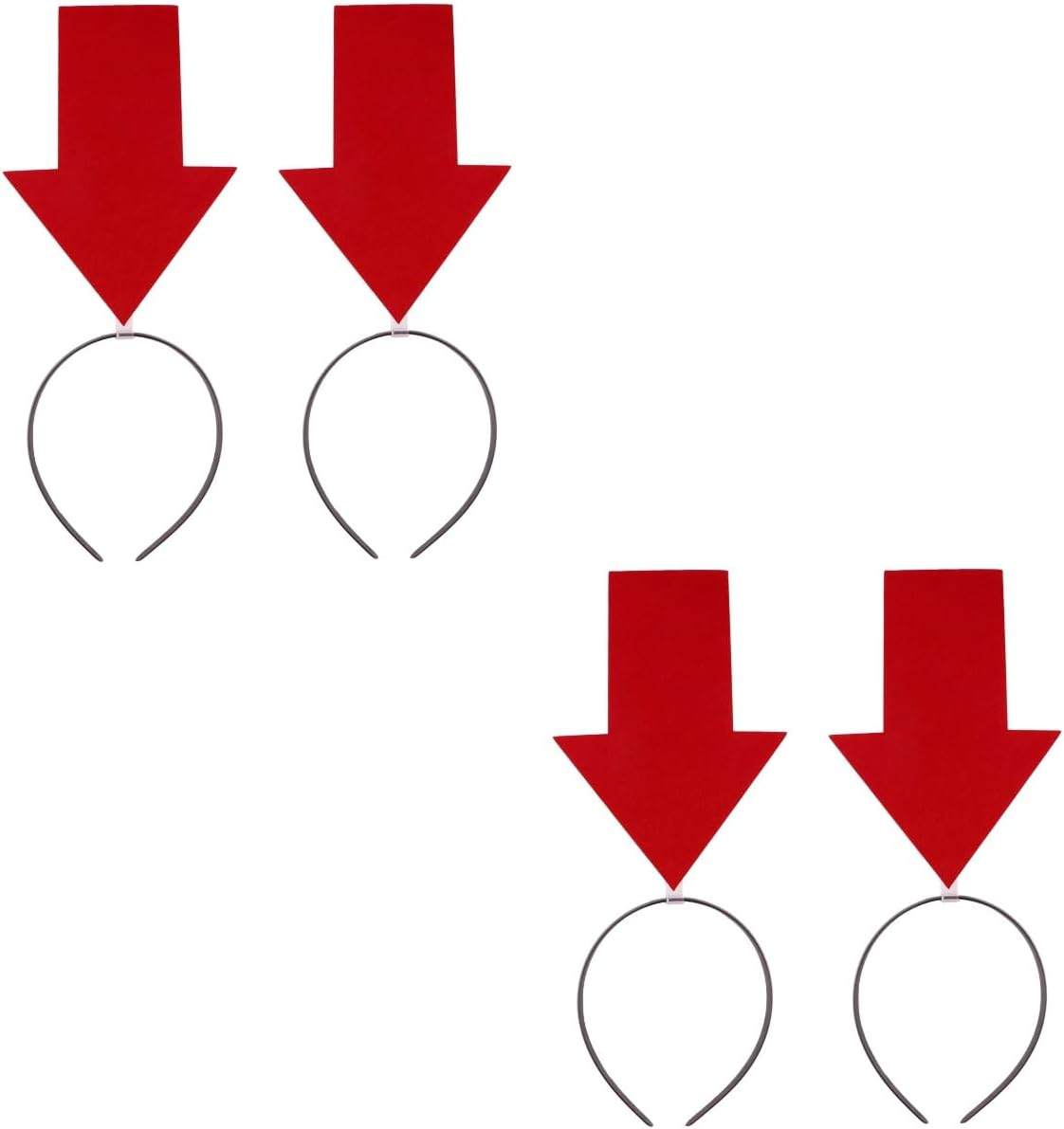 Mipcase Arrow Headband: 4Pcs Halloween Hair Hoop Arrow Boppers Headband Headpiece Funny Hair Hoop with Arrowhead for Holiday Halloween Party image number 4