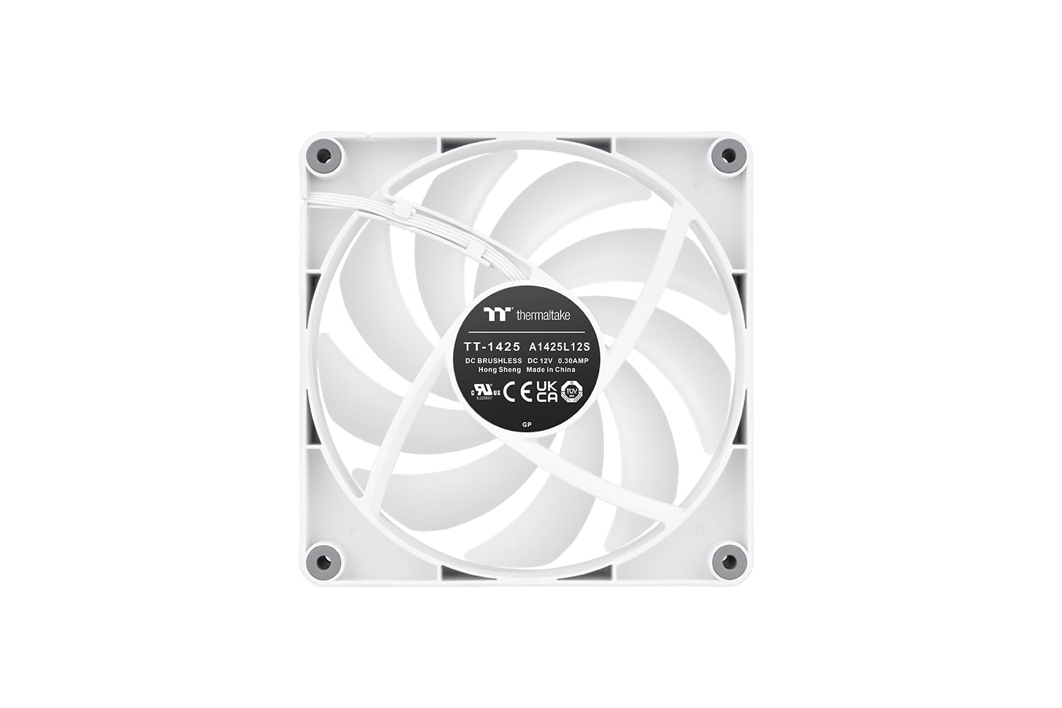 Thermaltake CT140 Reverse ARGB Sync Performance PWM Fan (Up to 1800RPM) White Edition - 2 Fan Pack, CL-F176-PL14SW-A image number 2