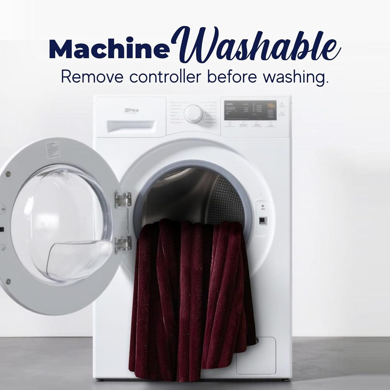 Dreamaker Chunky Embossed Plush Fleece Electric Heated Throw Blanket 200X180Cm Warm Flannel Reversible Rug Energy Efficient Overheat Protection 9 Heat Settings Extra Long Cord Controller- Mustard Gold