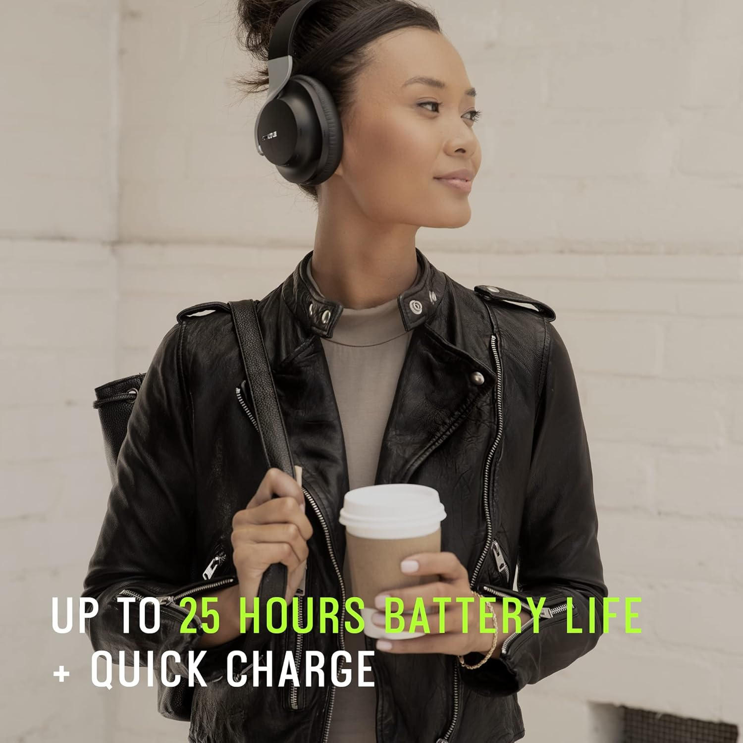 Shure AONIC 40 Wireless Headphones Premium Noise Cancelling, Black image number 1