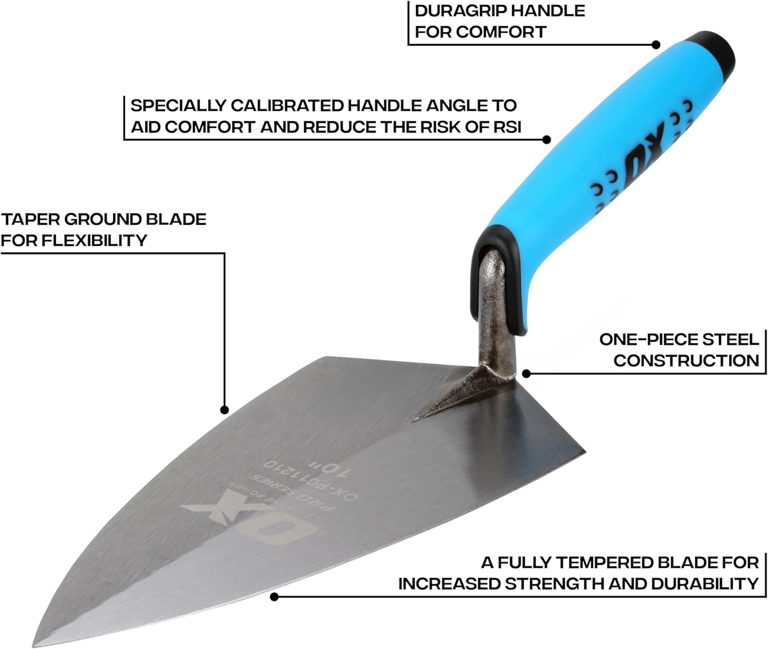 OX Tools 10" Philadelphia Trowel | OX Grip