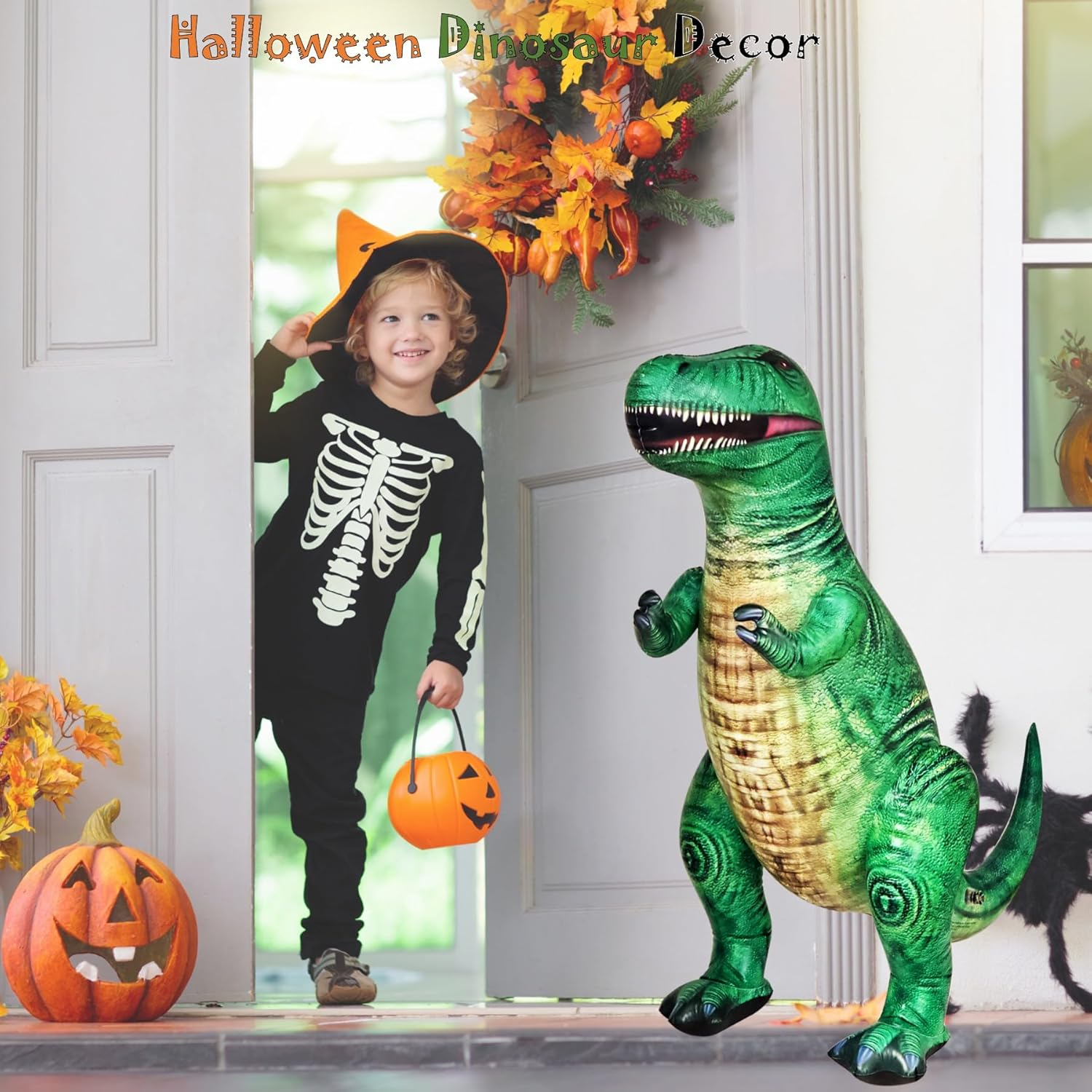 Jet Creations T-Rex Dinosaur Tyrannosaurus Inflatable 37" for Pool Party Decoration Birthday Gift Kids and Adults DI-TYR3, Multicolor